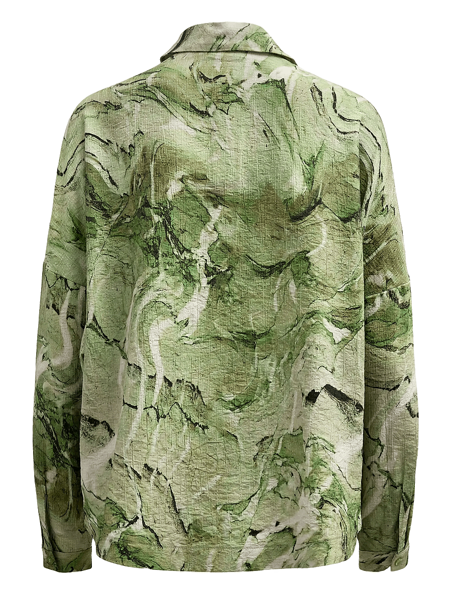 Nümph - NUMARLA SHIRT - pikkade varrukatega särgid - calla green - 2
