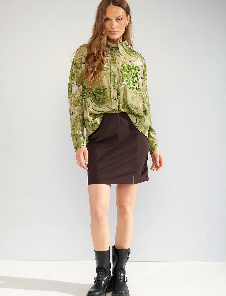 Nümph - NUMARLA SHIRT - pikkade varrukatega särgid - calla green - 3