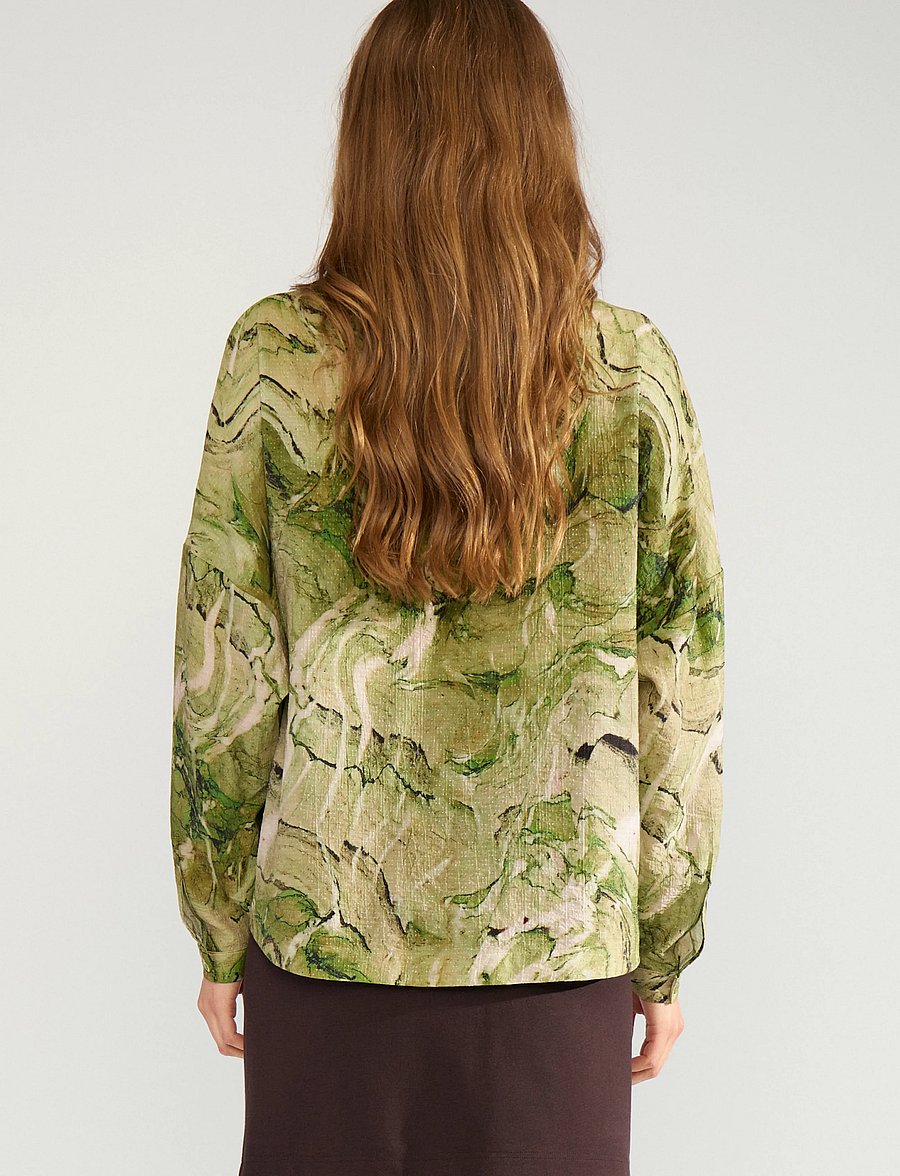Nümph - NUMARLA SHIRT - pikkade varrukatega särgid - calla green - 4