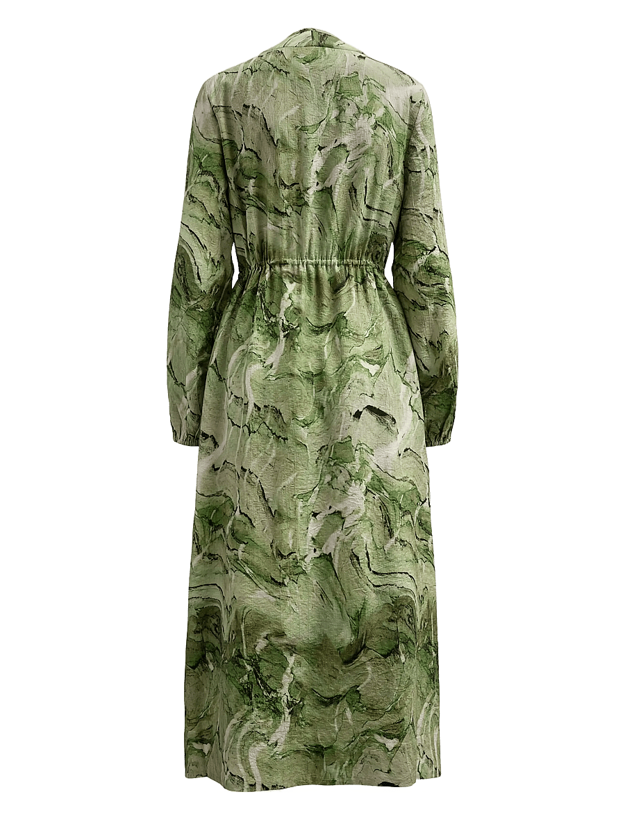 Nümph - NUMARLA DRESS - midikleidid - calla green - 2