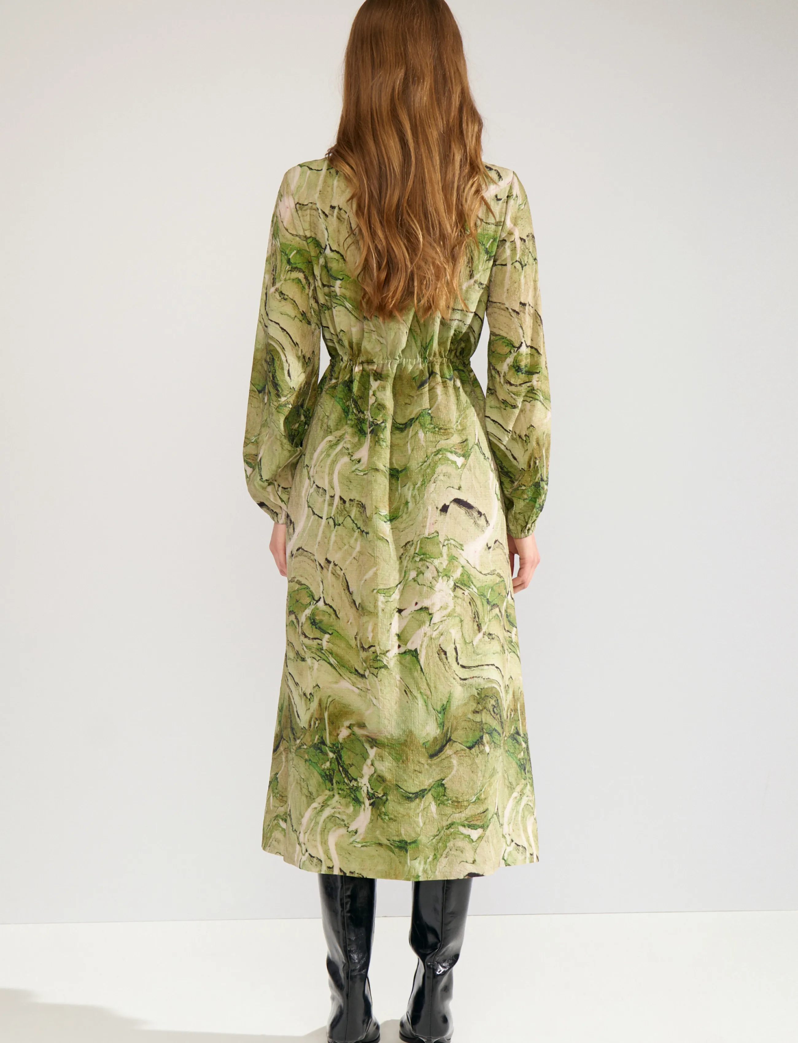Nümph - NUMARLA DRESS - midikleidid - calla green - 4