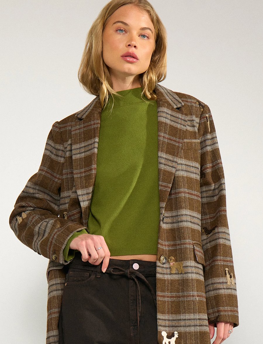 Nümph - NUEZMA OVERSIZE BLAZER - Üherealised pintsakud - kelp - 0