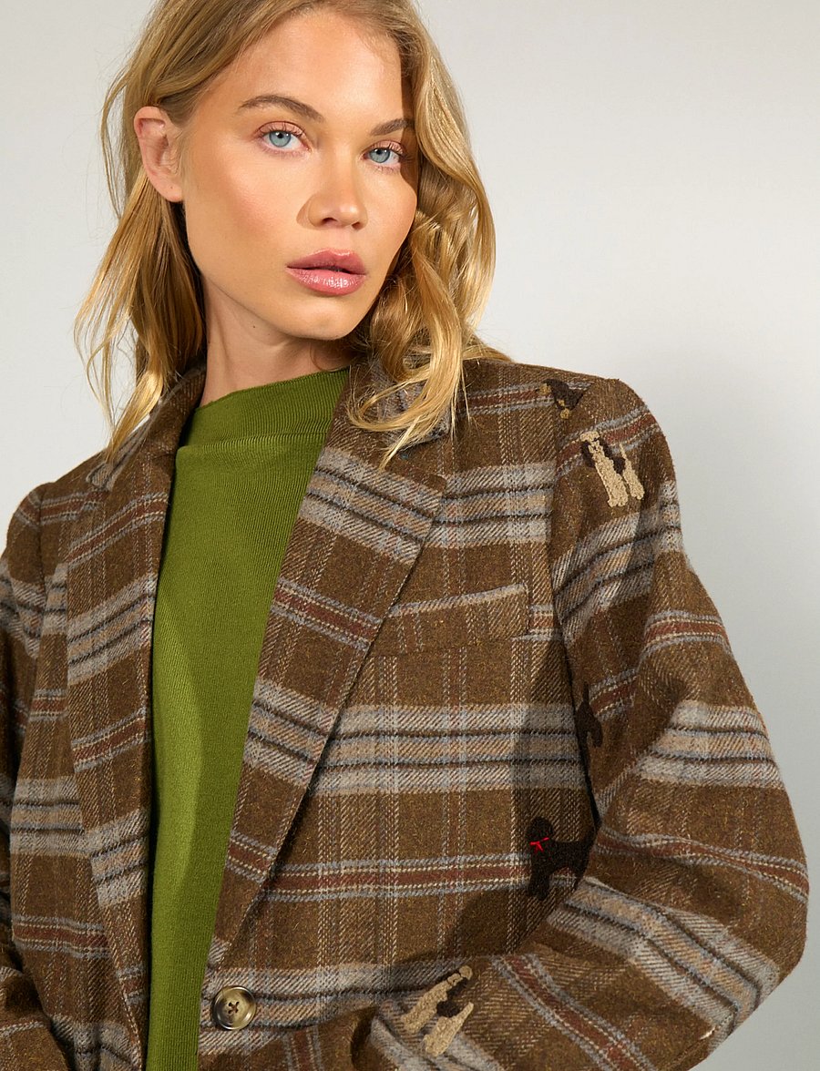 Nümph - NUEZMA OVERSIZE BLAZER - Üherealised pintsakud - kelp - 5