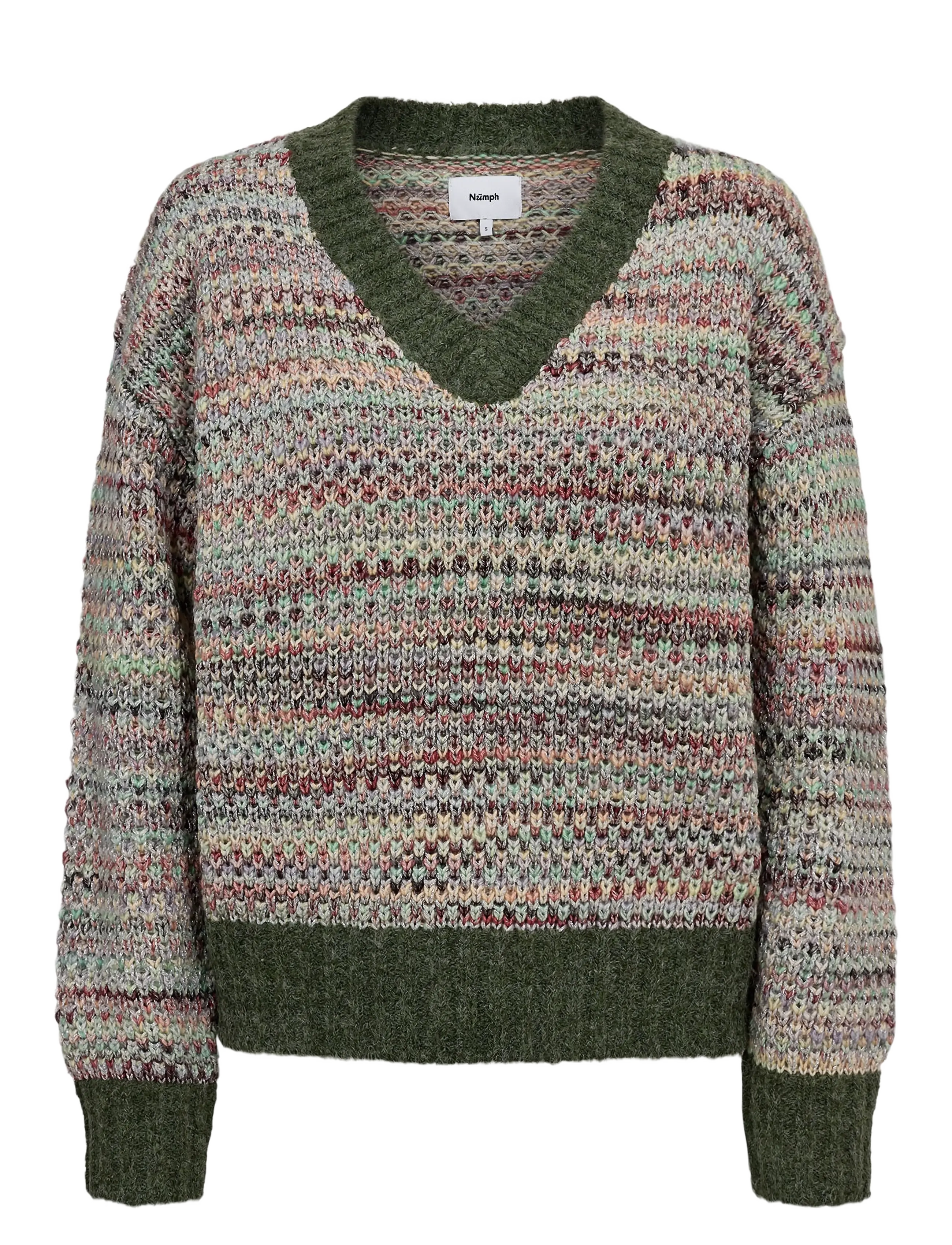 Nümph NUSAMIA PULLOVER - Igapäevane stiil - FOREST NIGHT / khaki/green