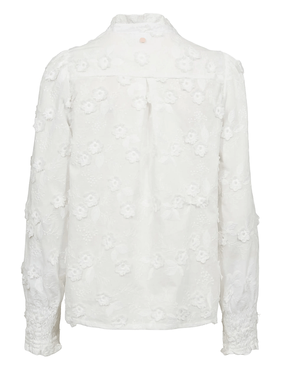 Nümph - NULENEA SHIRT - pikkade varrukatega särgid - bright white - 2