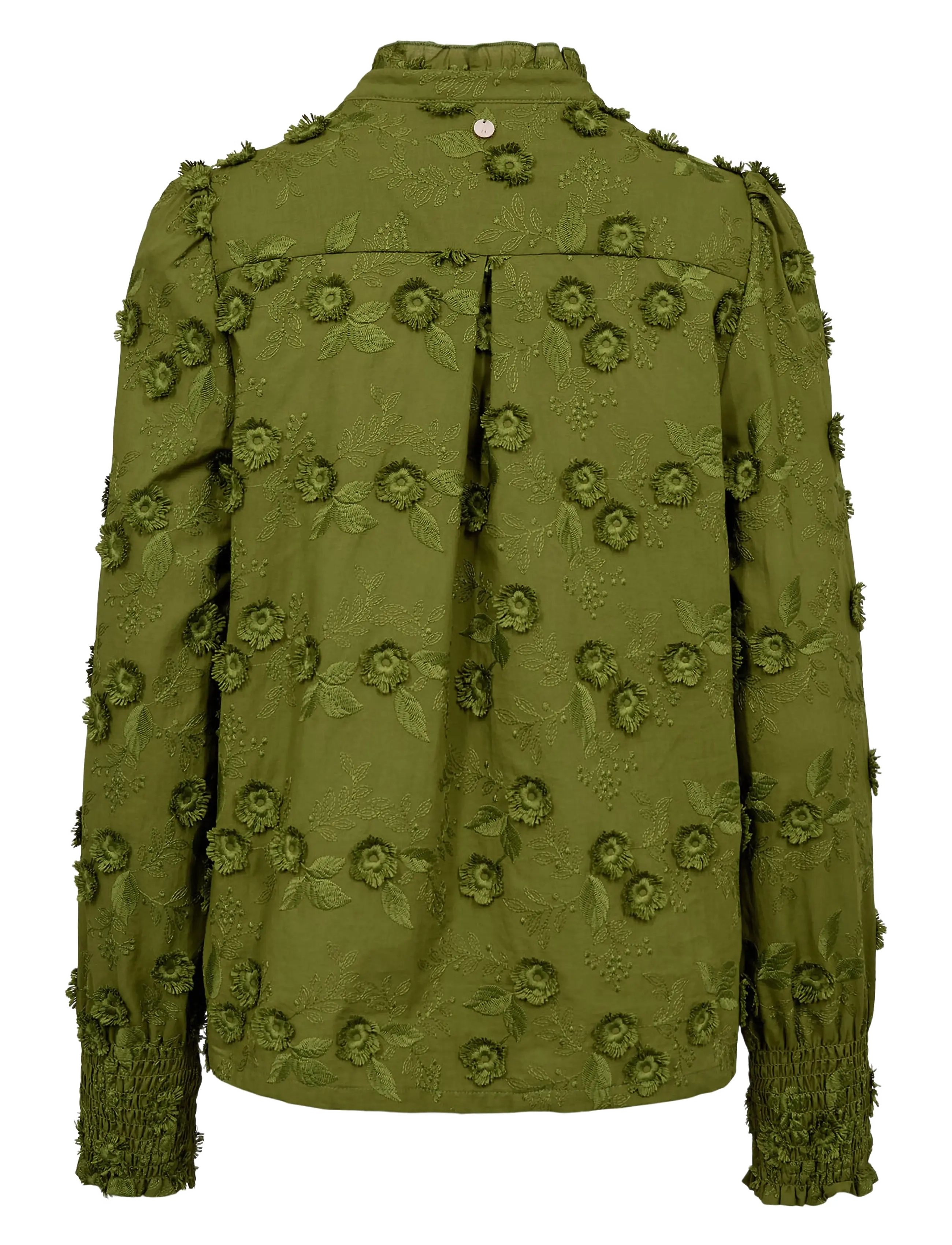 Nümph - NULENEA SHIRT - langærmede skjorter - calla green - 2