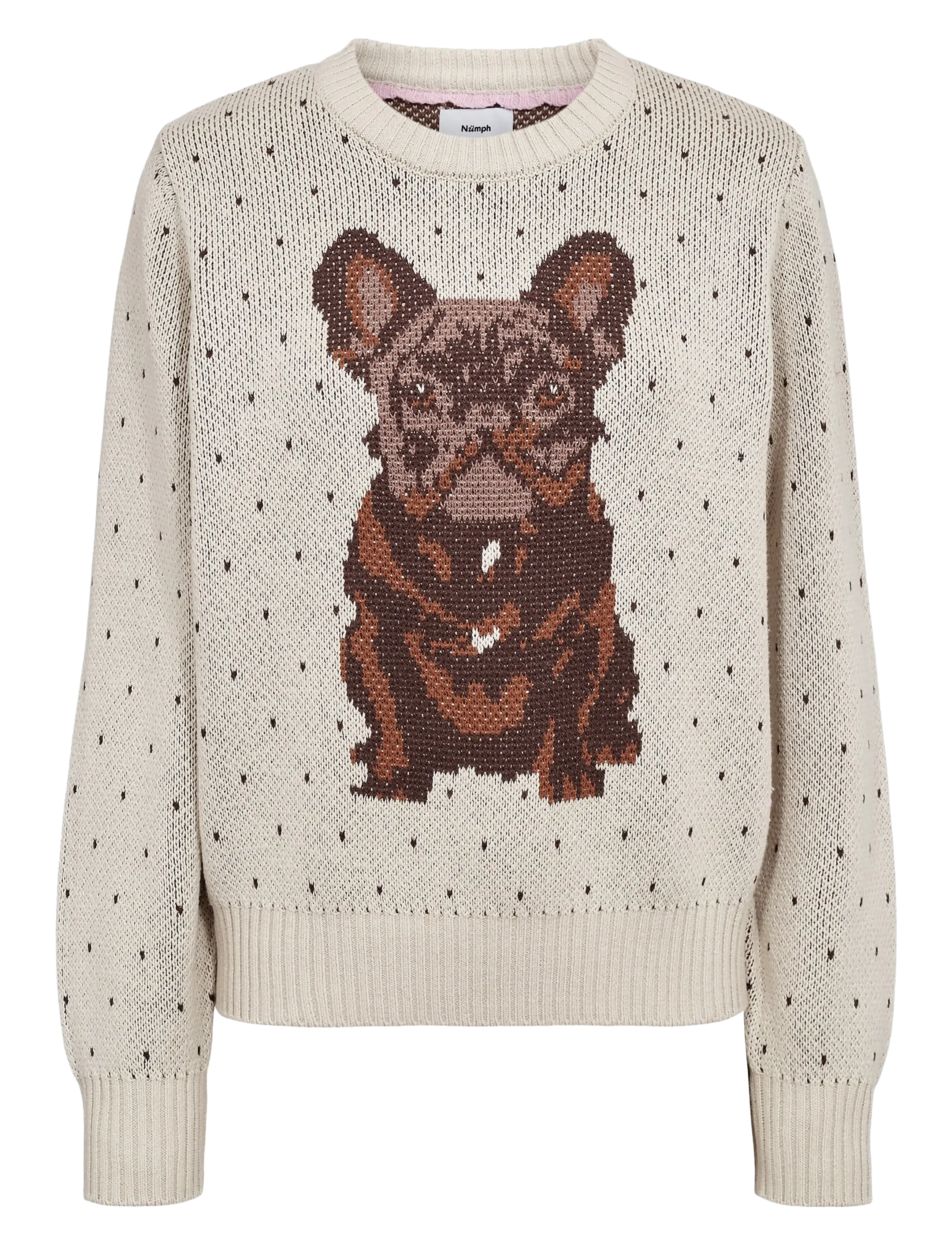 Nümph NUSAMARA PULLOVER - Knitwear - GRAY MORN / beige