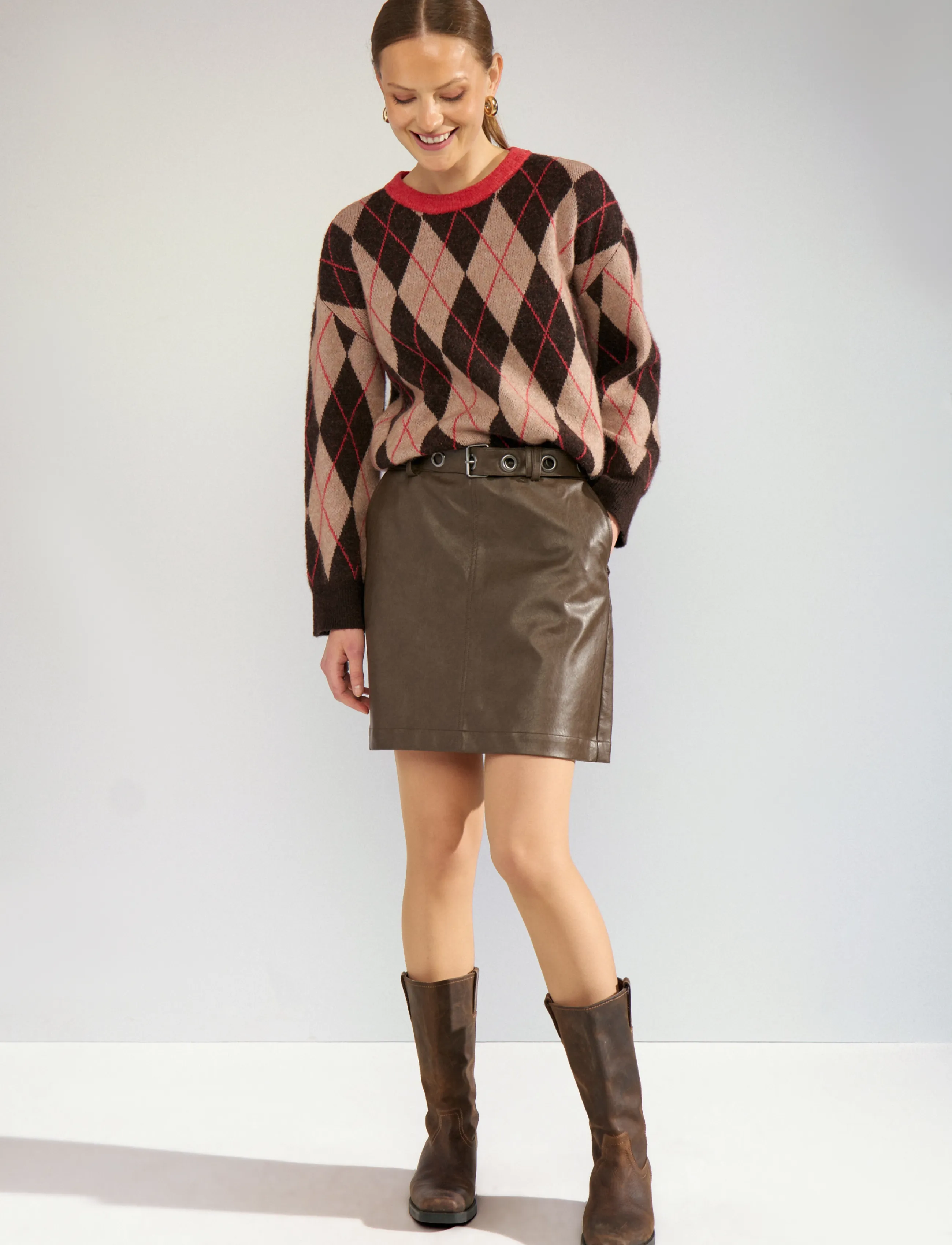 Nümph NUTIKLA PULLOVER - Fødselsdag - GOJI BERRY / brown