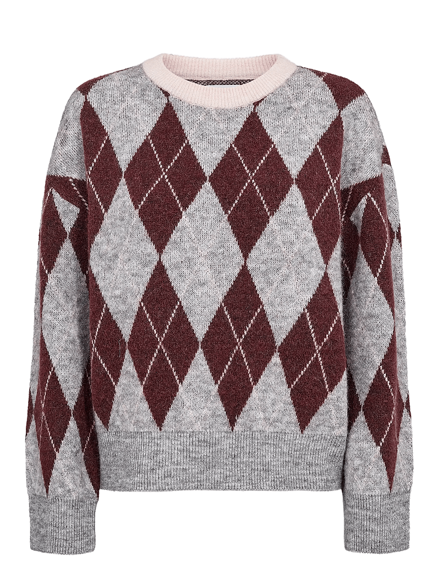 Nümph - NUTIKLA PULLOVER - jumpers - medium grey mel - 1