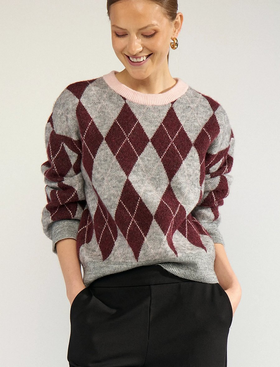 Nümph - NUTIKLA PULLOVER - jumpers - medium grey mel - 0
