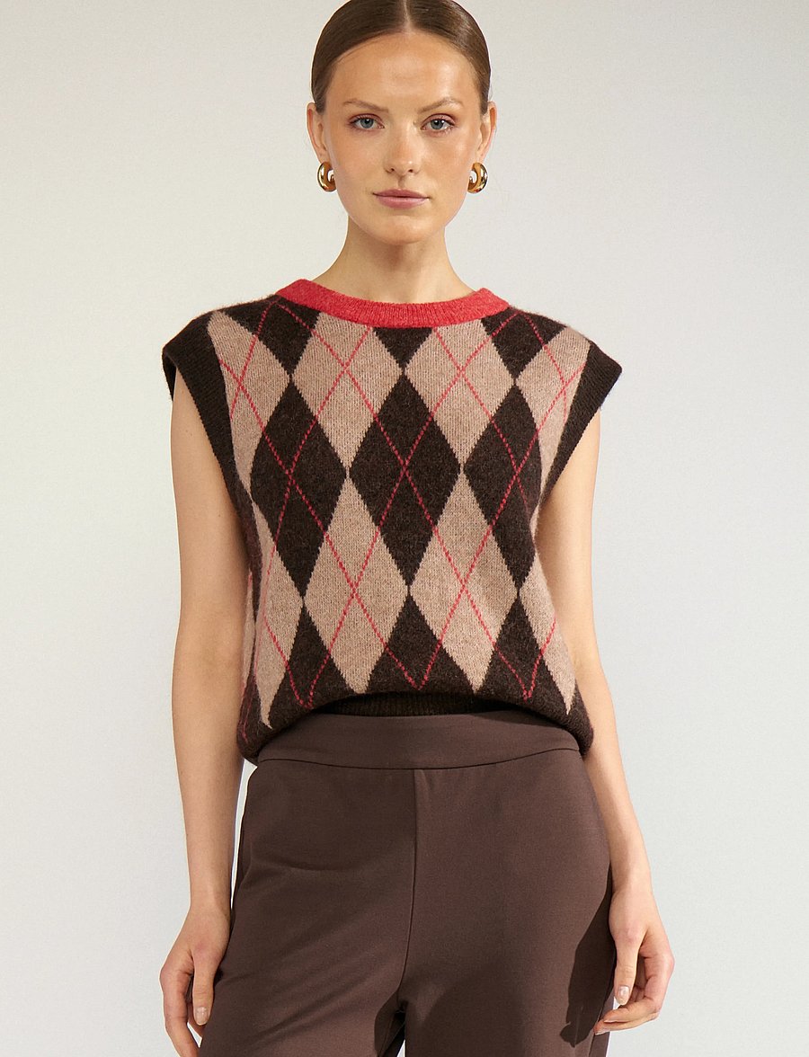 Nümph - NUTIKLA VEST - kootud vestid - goji berry - 0