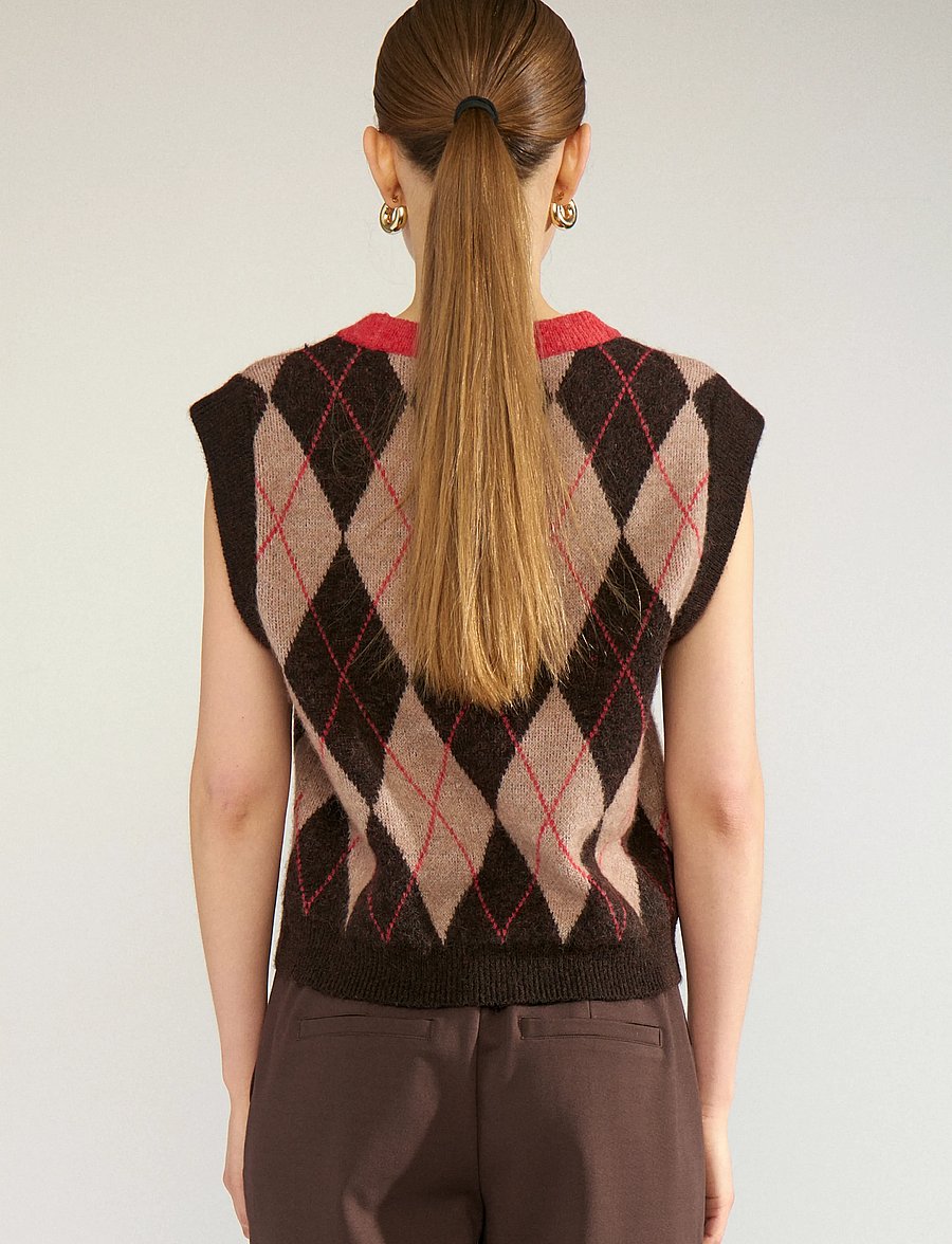 Nümph - NUTIKLA VEST - kootud vestid - goji berry - 4
