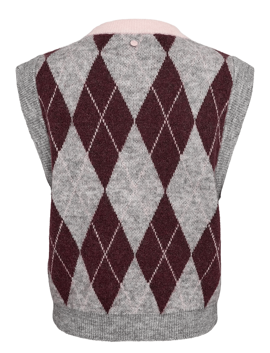 Nümph - NUTIKLA VEST - kootud vestid - medium grey mel - 2