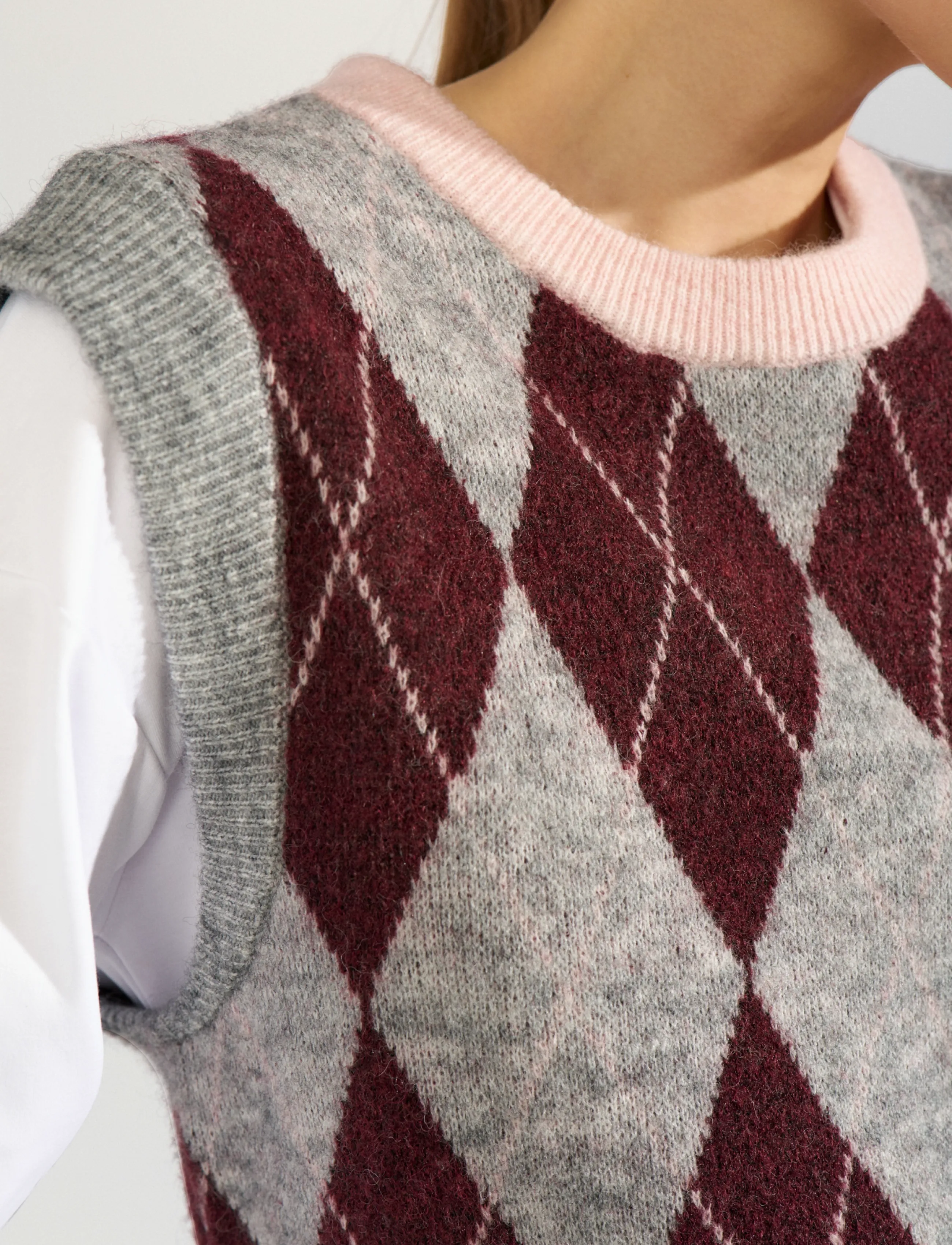 Nümph - NUTIKLA VEST - kootud vestid - medium grey mel - 5