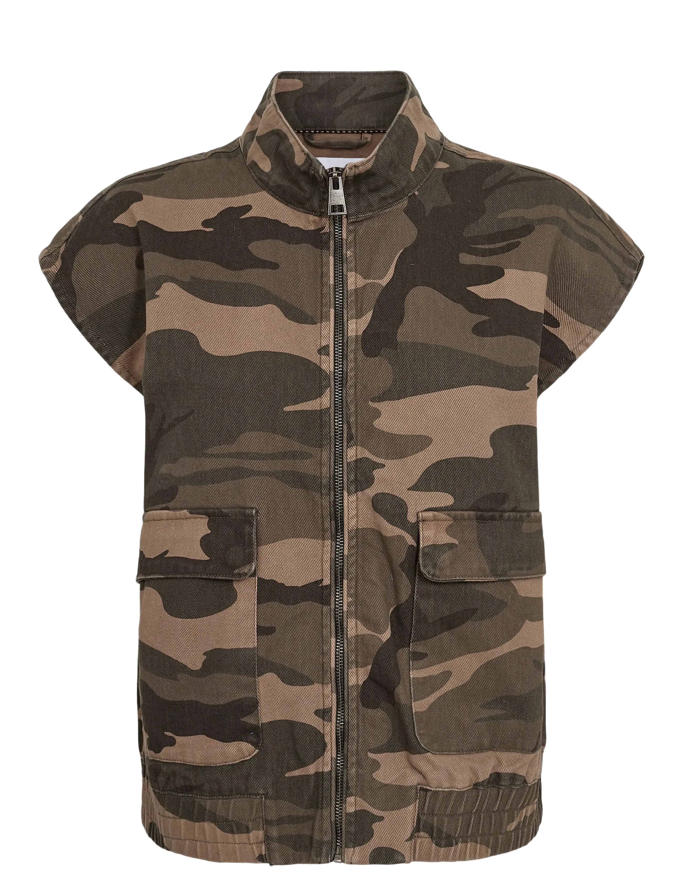 Nümph NUCAMERON VEST - Denim - FOREST NIGHT / khaki/green