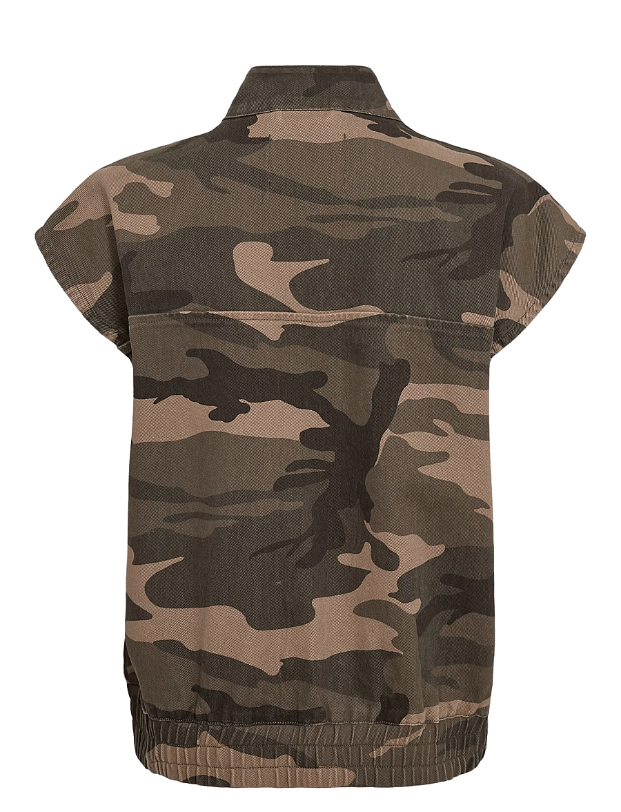 Nümph - NUCAMERON VEST - denim-westen - forest night - 2