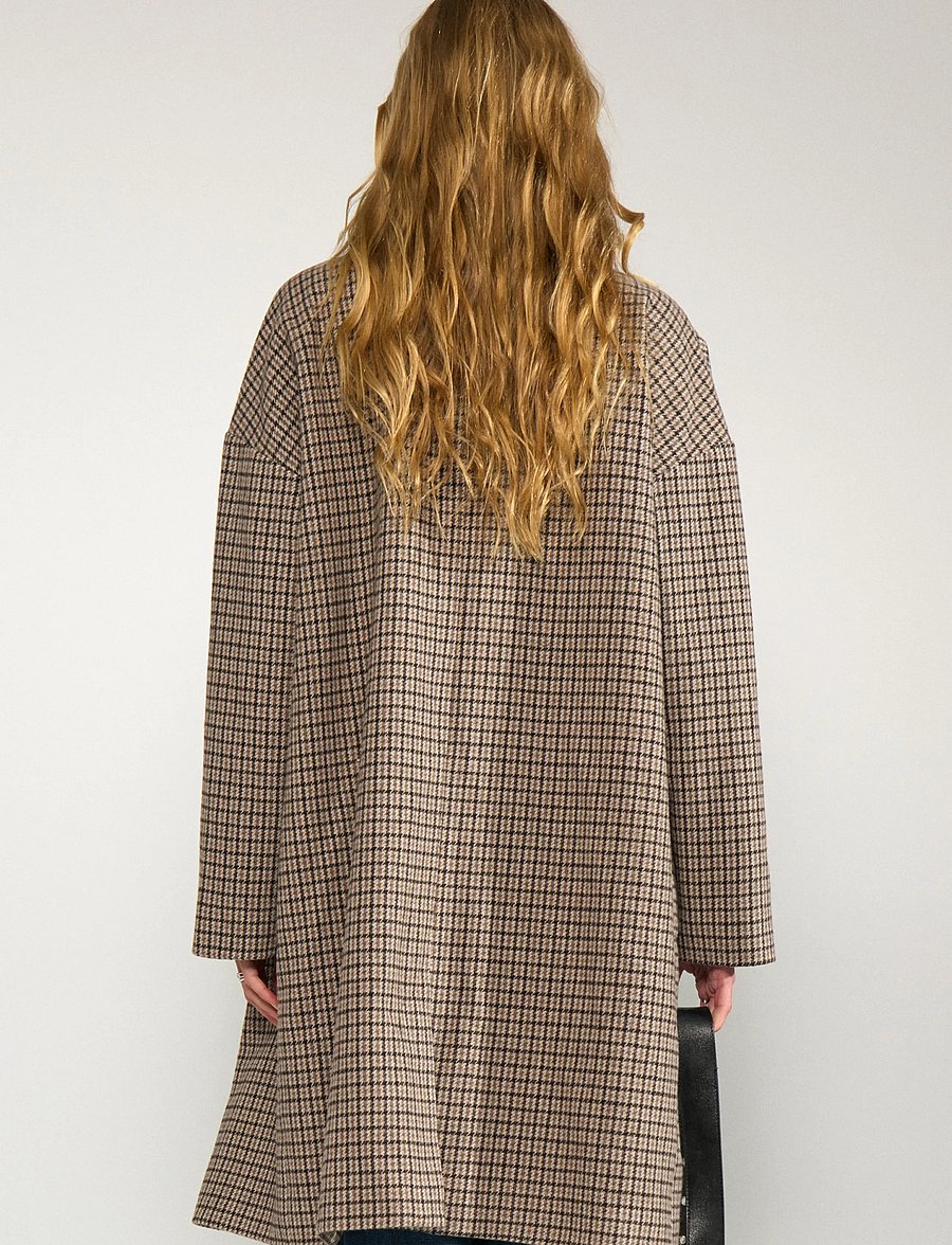 Nümph - NUELANA EMBROIDERY COAT - kerged mantlid - black coffee - 3