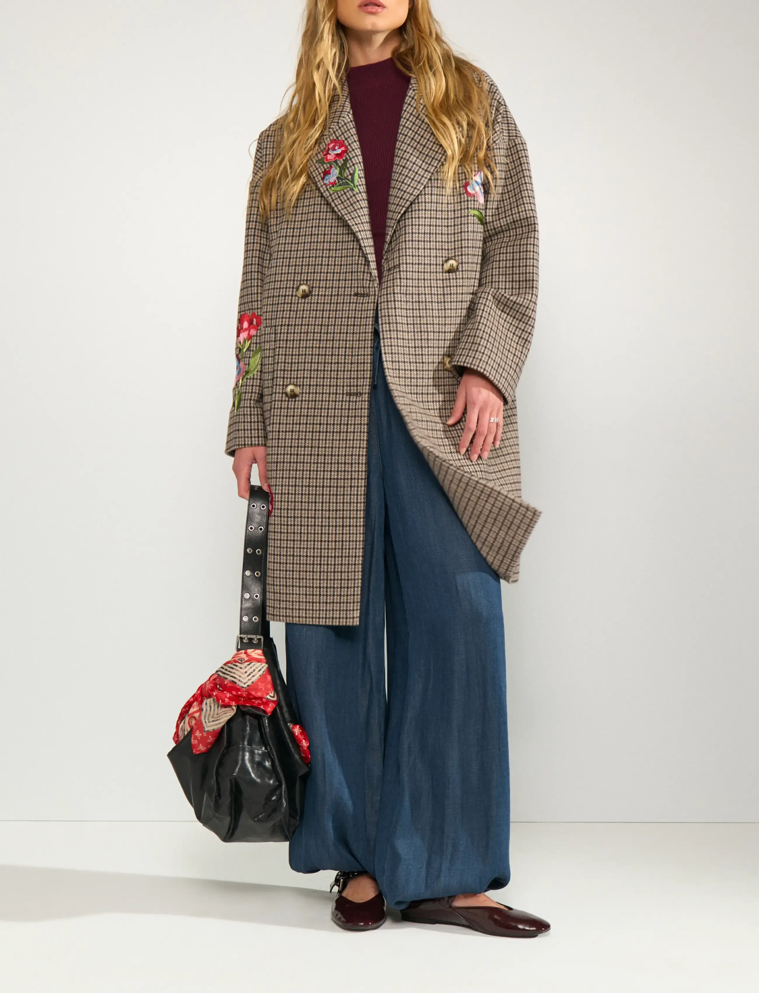 Nümph - NUELANA EMBROIDERY COAT - black coffee - 4
