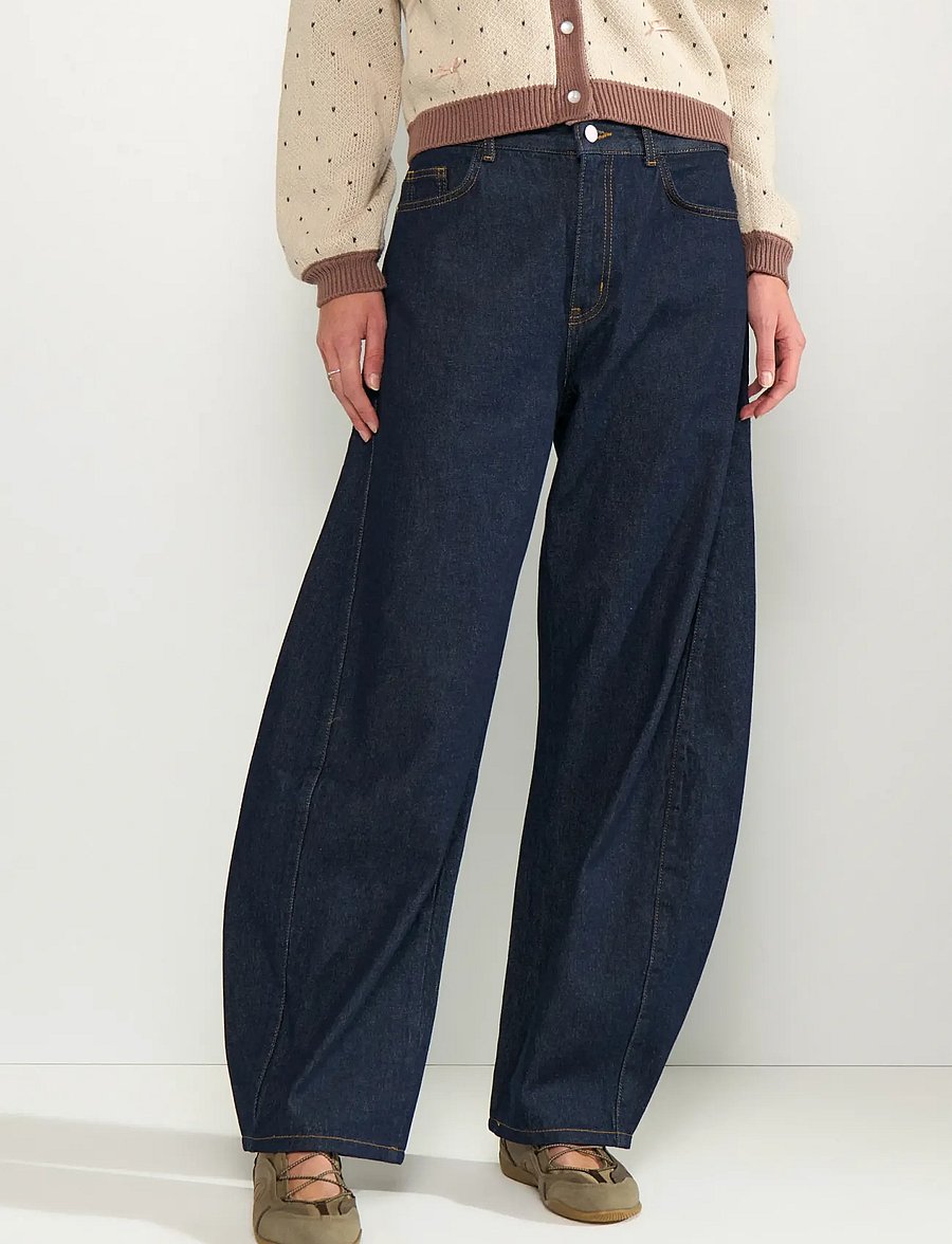 Nümph - NUAMSTERDAM HR BARREL JEANS P3012 - barrel-teksad - dark blue denim - 0