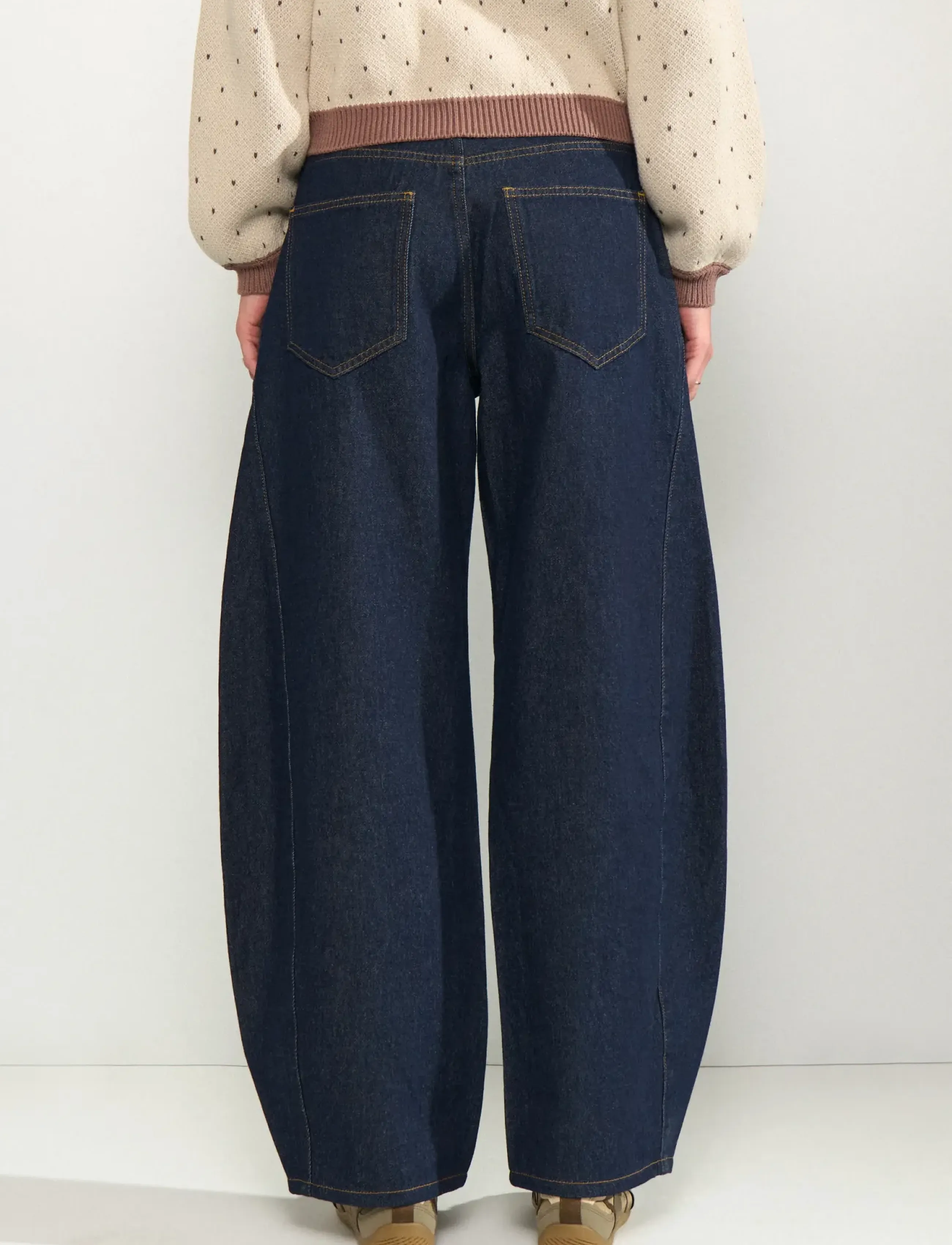 Nümph - NUAMSTERDAM HR BARREL JEANS P3012 - barrel-teksad - dark blue denim - 3