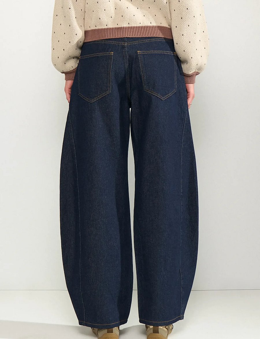 Nümph - NUAMSTERDAM HR BARREL JEANS P3012 - barrel-teksad - dark blue denim - 3