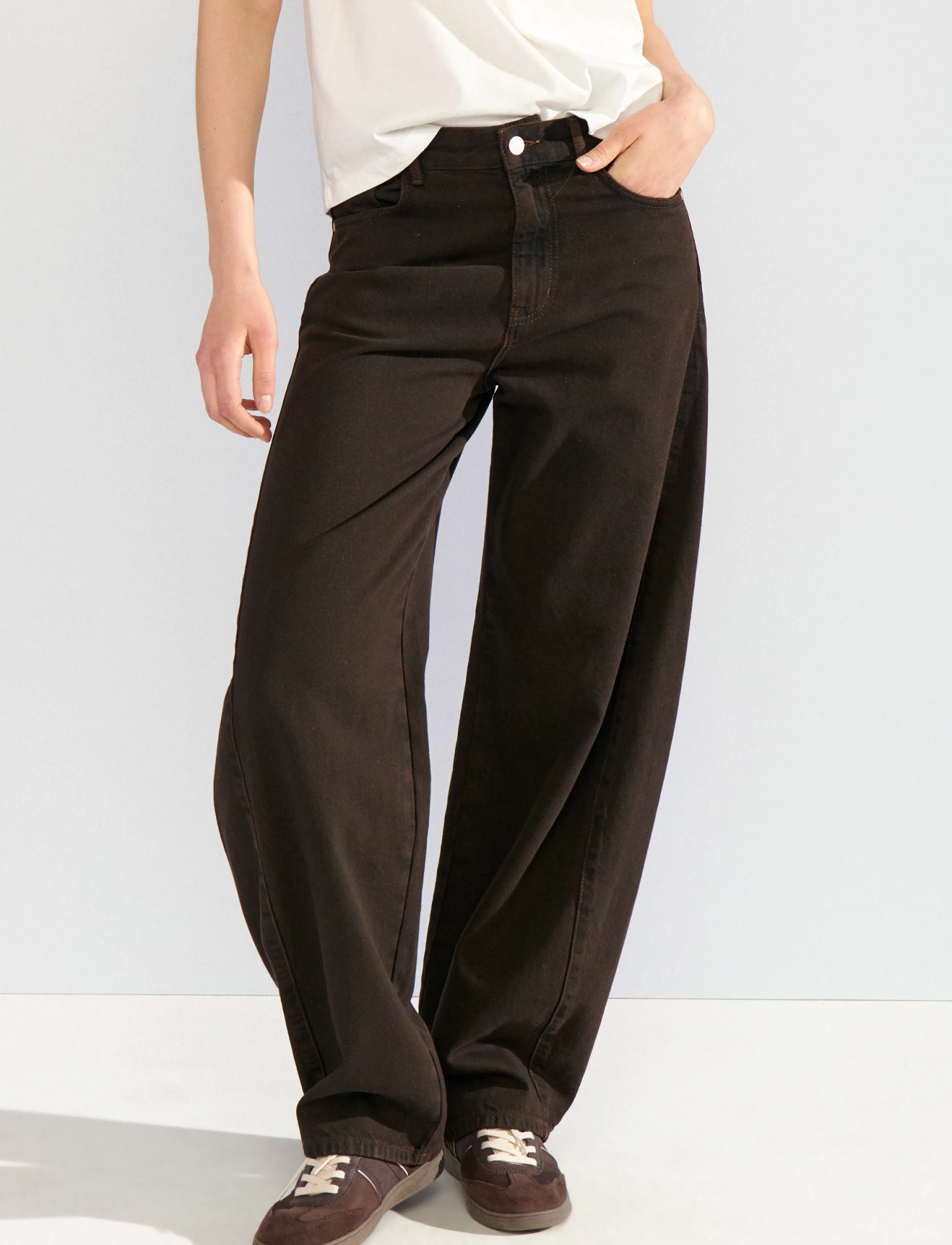 Nümph - NUAMSTERDAM HR BARREL JEANS - barrel jeans - black coffee - 3