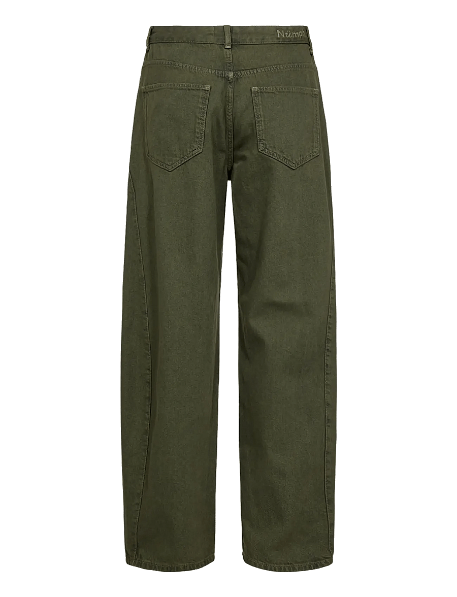 Nümph - NUAMSTERDAM HR BARREL JEANS - barrel-teksad - forest night - 1
