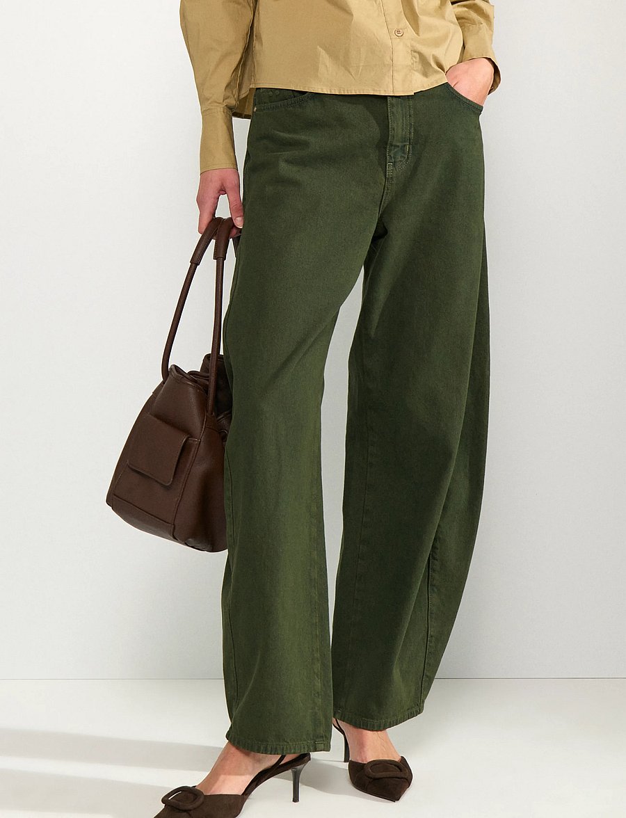 Nümph - NUAMSTERDAM HR BARREL JEANS - barrel-teksad - forest night - 0