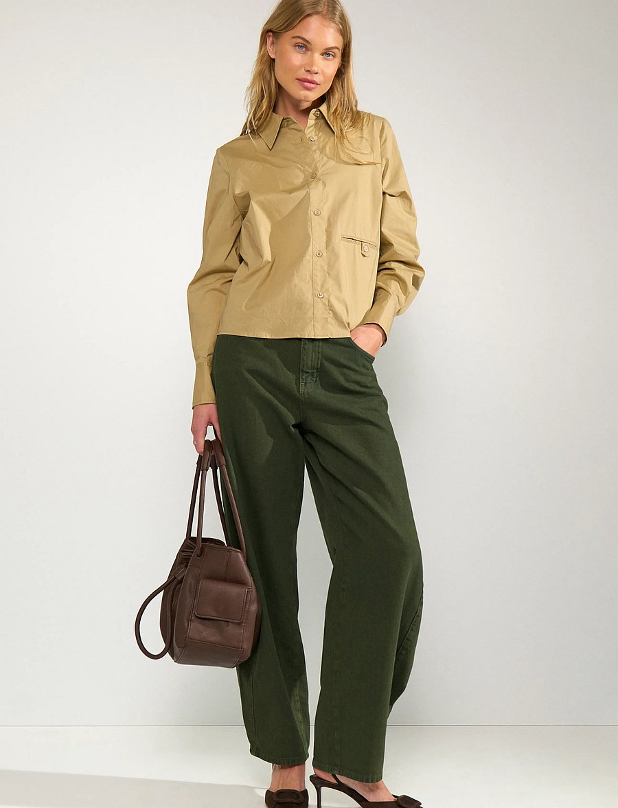 Nümph - NUAMSTERDAM HR BARREL JEANS - barrel-teksad - forest night - 4