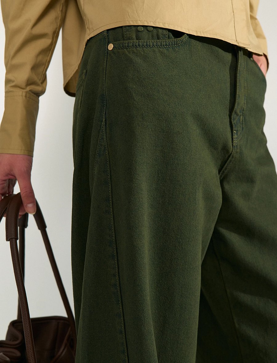 Nümph - NUAMSTERDAM HR BARREL JEANS - barrel-teksad - forest night - 5
