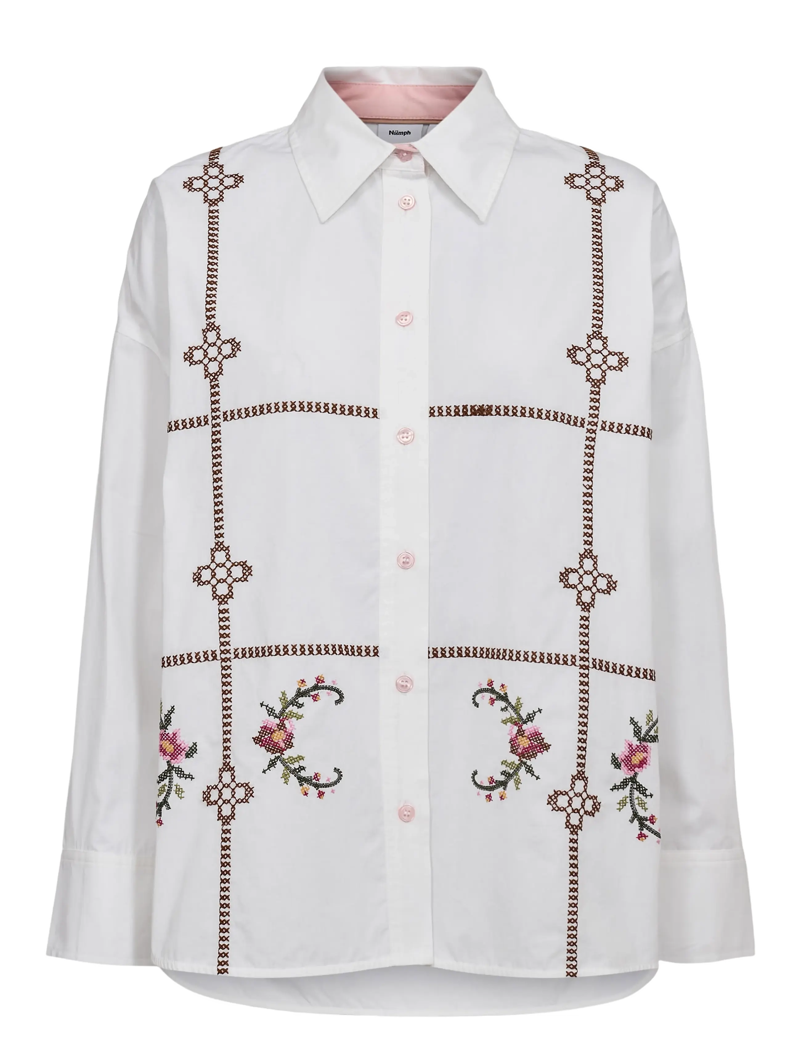Nümph NUFANSA SHIRT - Hemden - BRIGHT WHITE / white