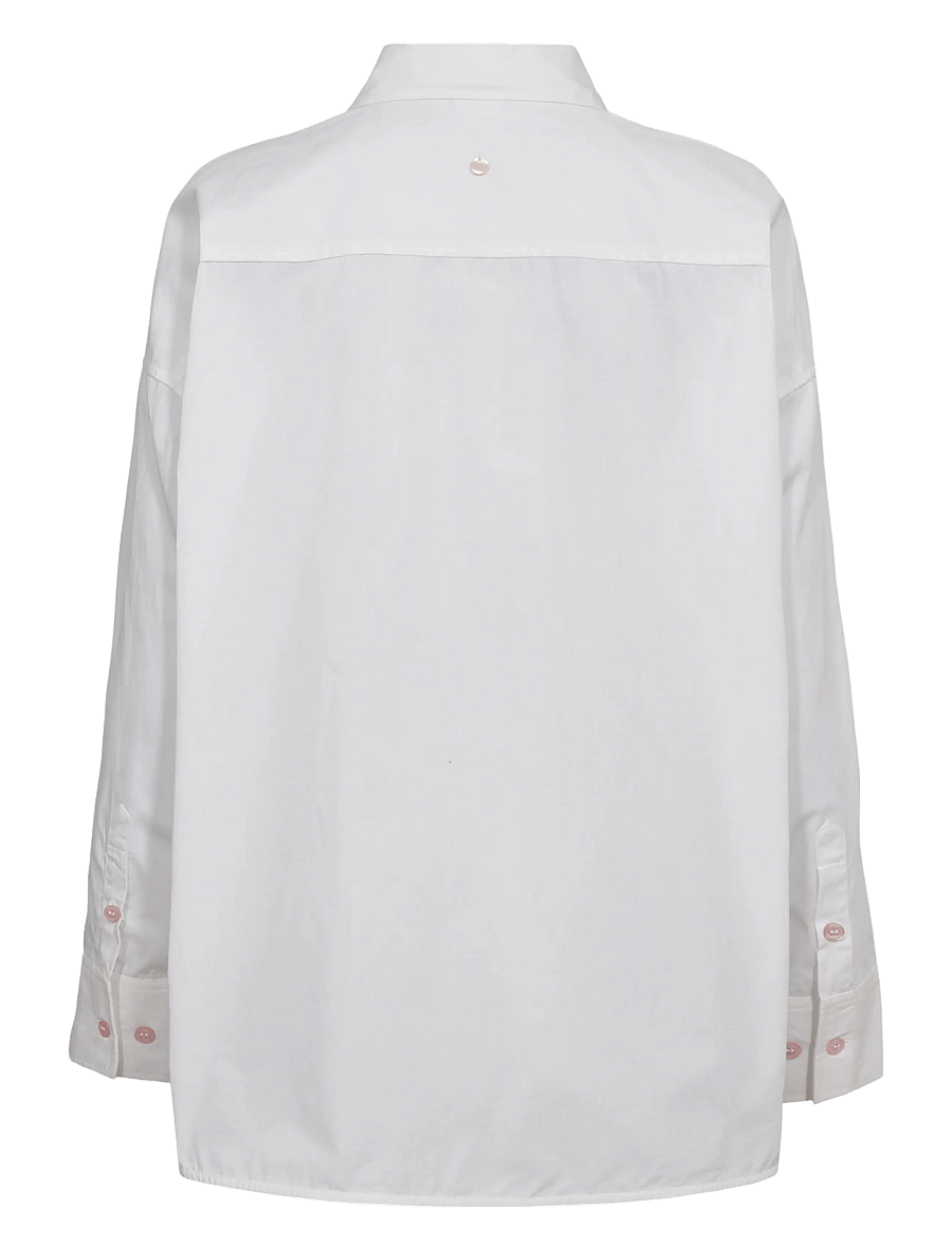Nümph - NUFANSA SHIRT - langärmlige hemden - bright white - 1