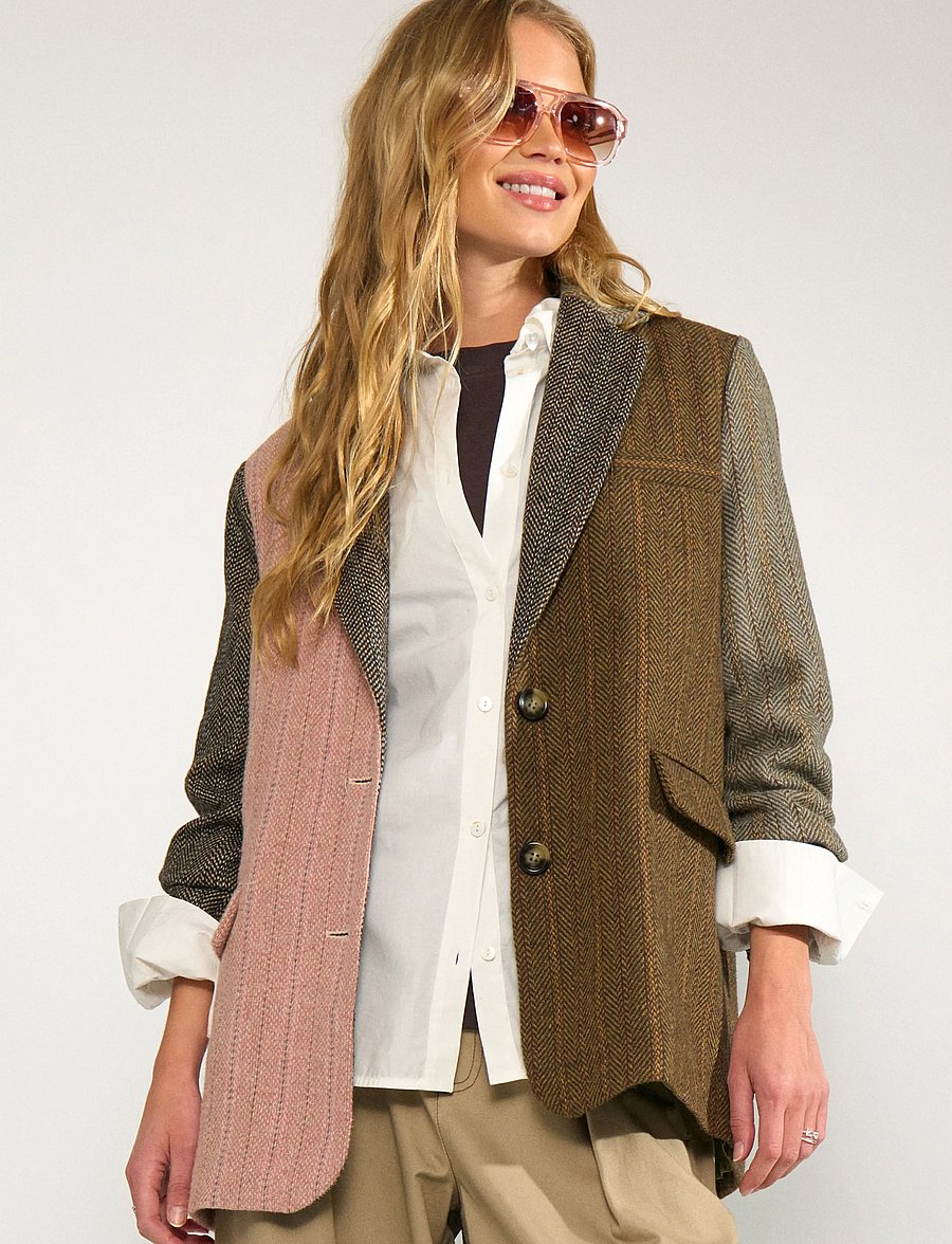Nümph - NUAVEY HERRINGBONE BLAZER - Üherealised pintsakud - polignac - 0