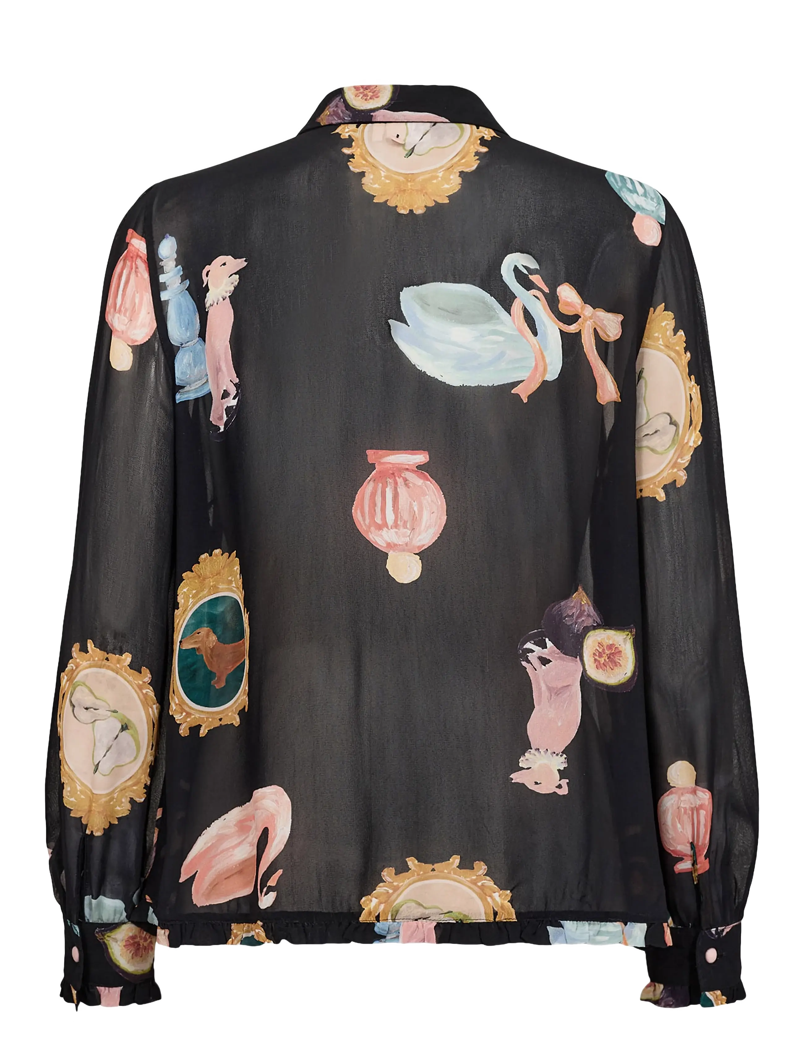 Nümph - NUOPHELIA LS SHIRT - langærmede bluser - caviar - 2