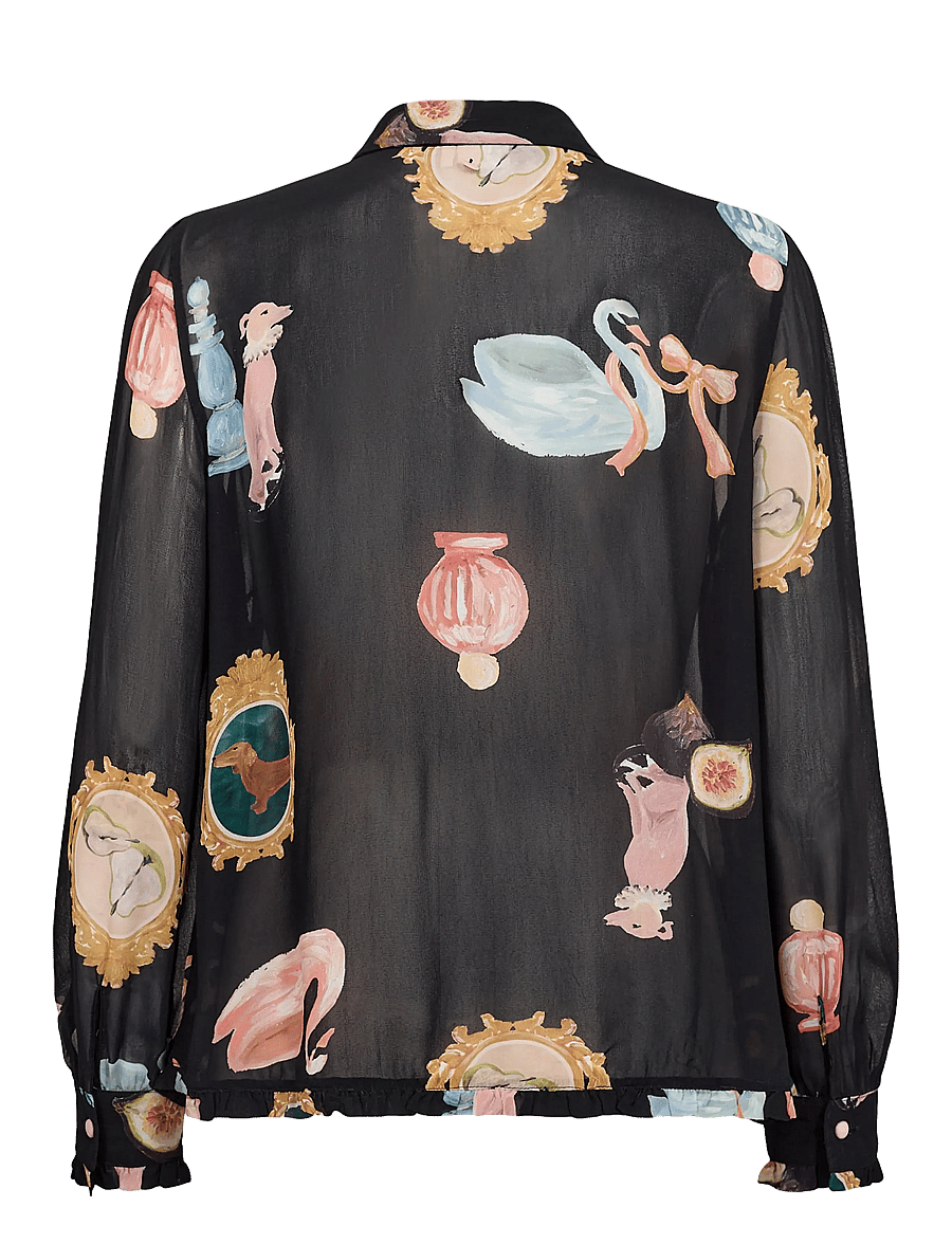 Nümph - NUOPHELIA LS SHIRT - langærmede bluser - caviar - 2