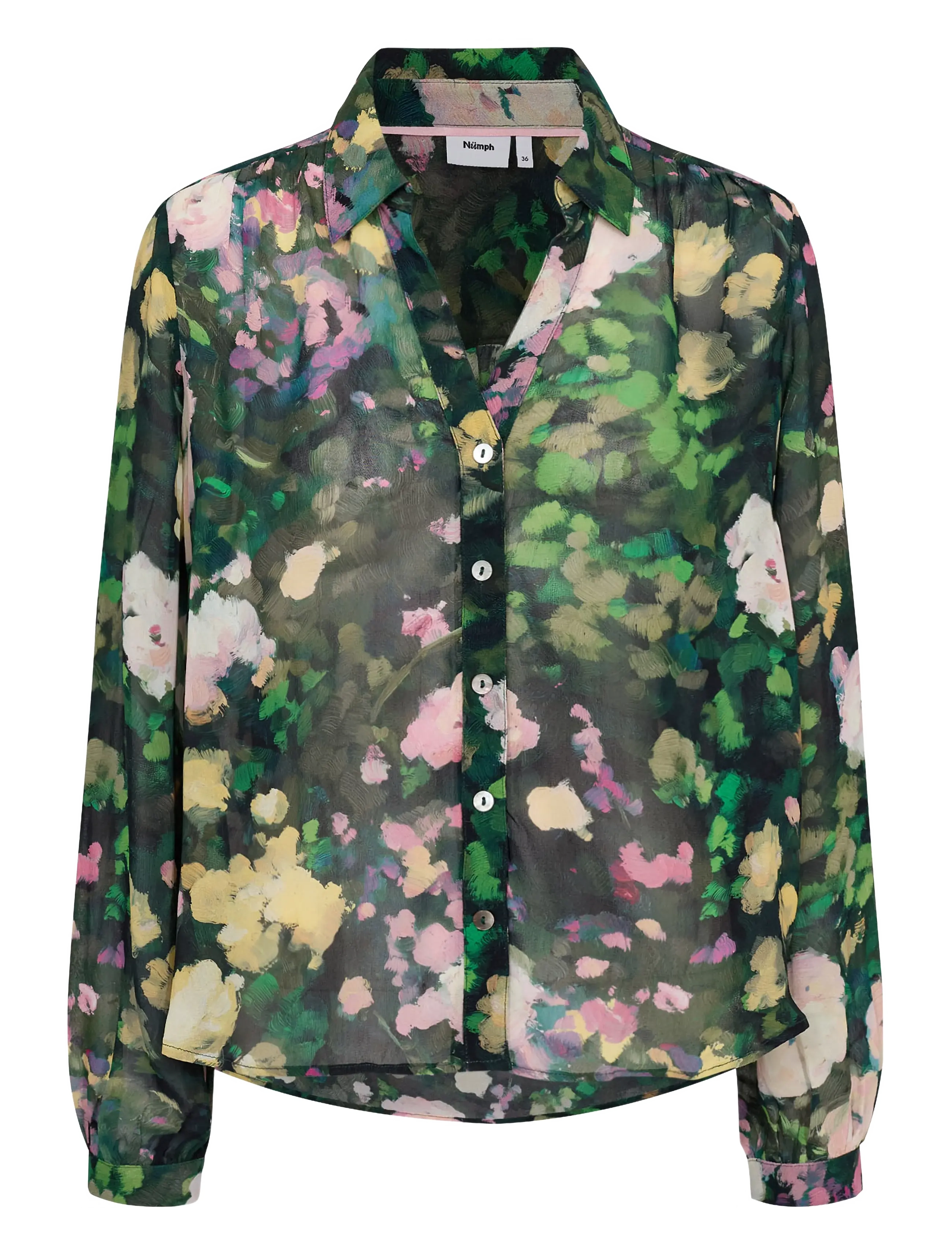 Nümph - NUARVI SHIRT - langärmelige blusen - botanical garden - 1