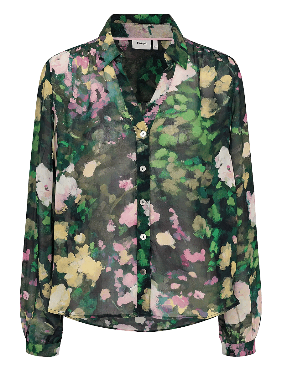 Nümph - NUARVI SHIRT - langärmelige blusen - botanical garden - 1