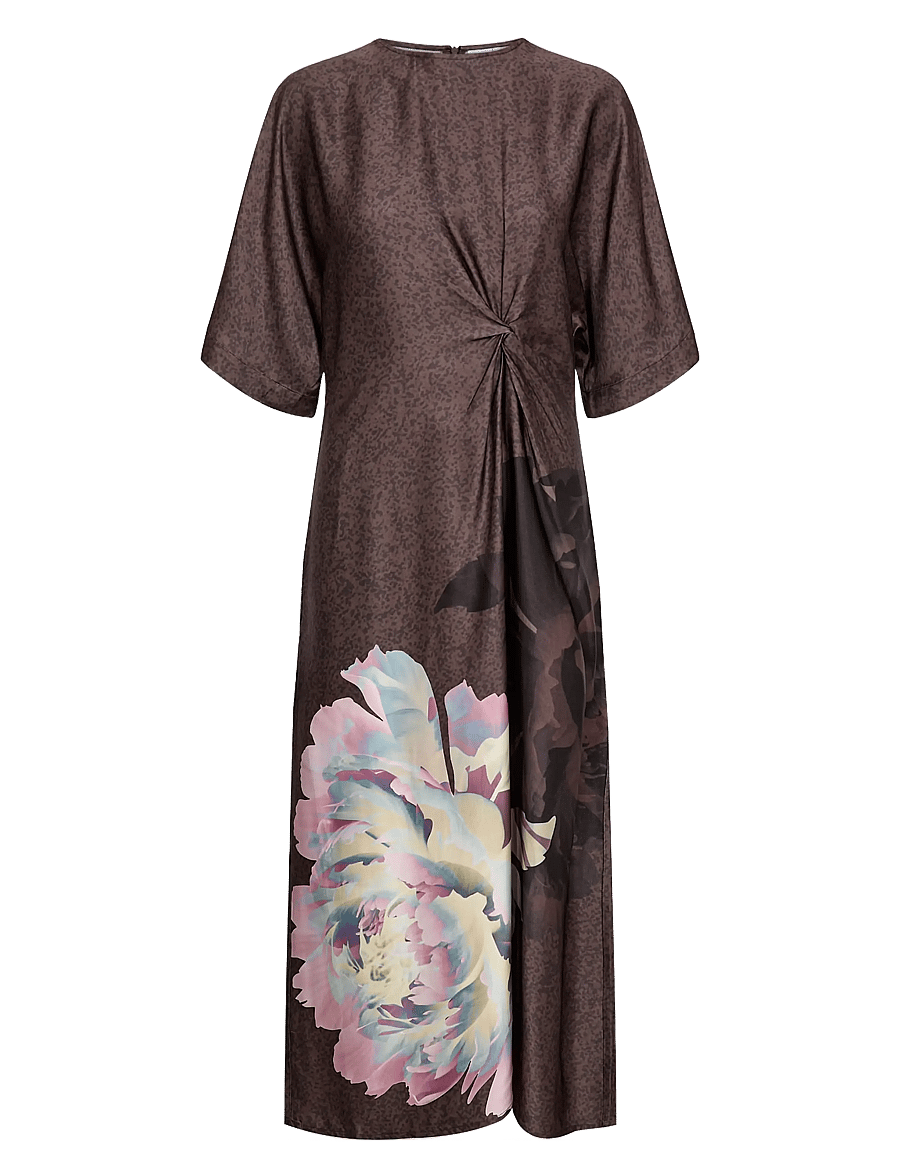 Nümph - NUCRISA DRESS - suvekleidid - black coffee - 1