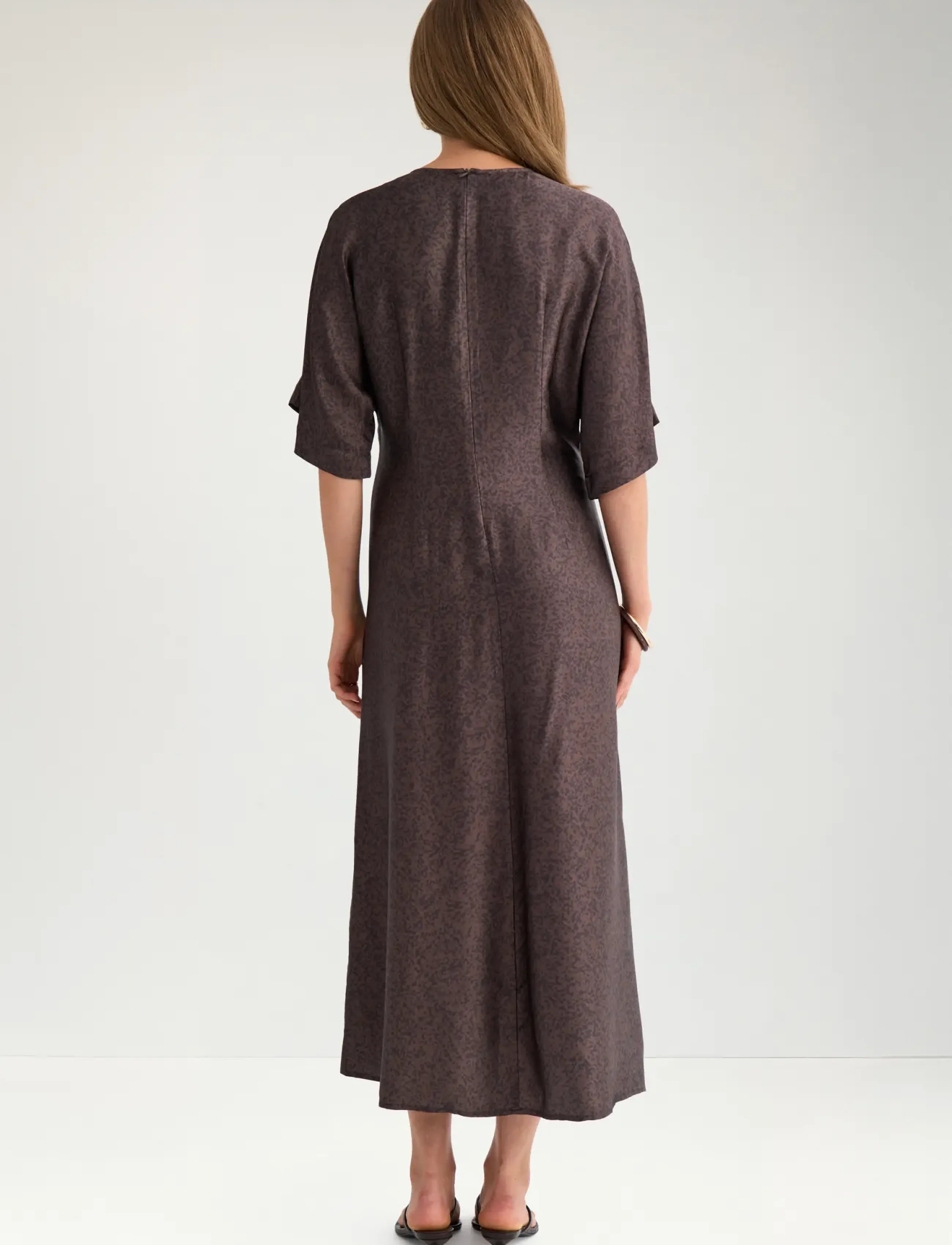 Nümph - NUCRISA DRESS - suvekleidid - black coffee - 4