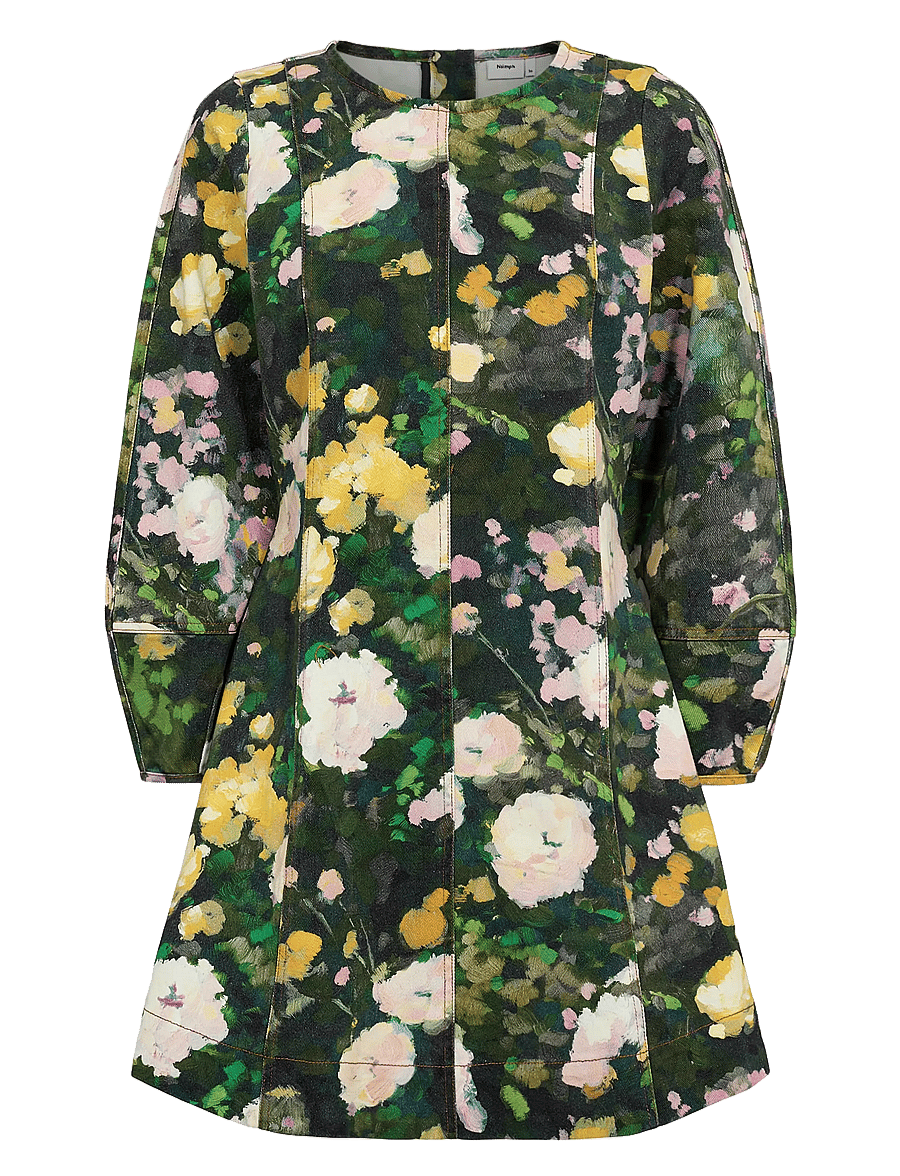 Nümph - NULISSA LS DRESS - sommerkleider - botanical garden - 1
