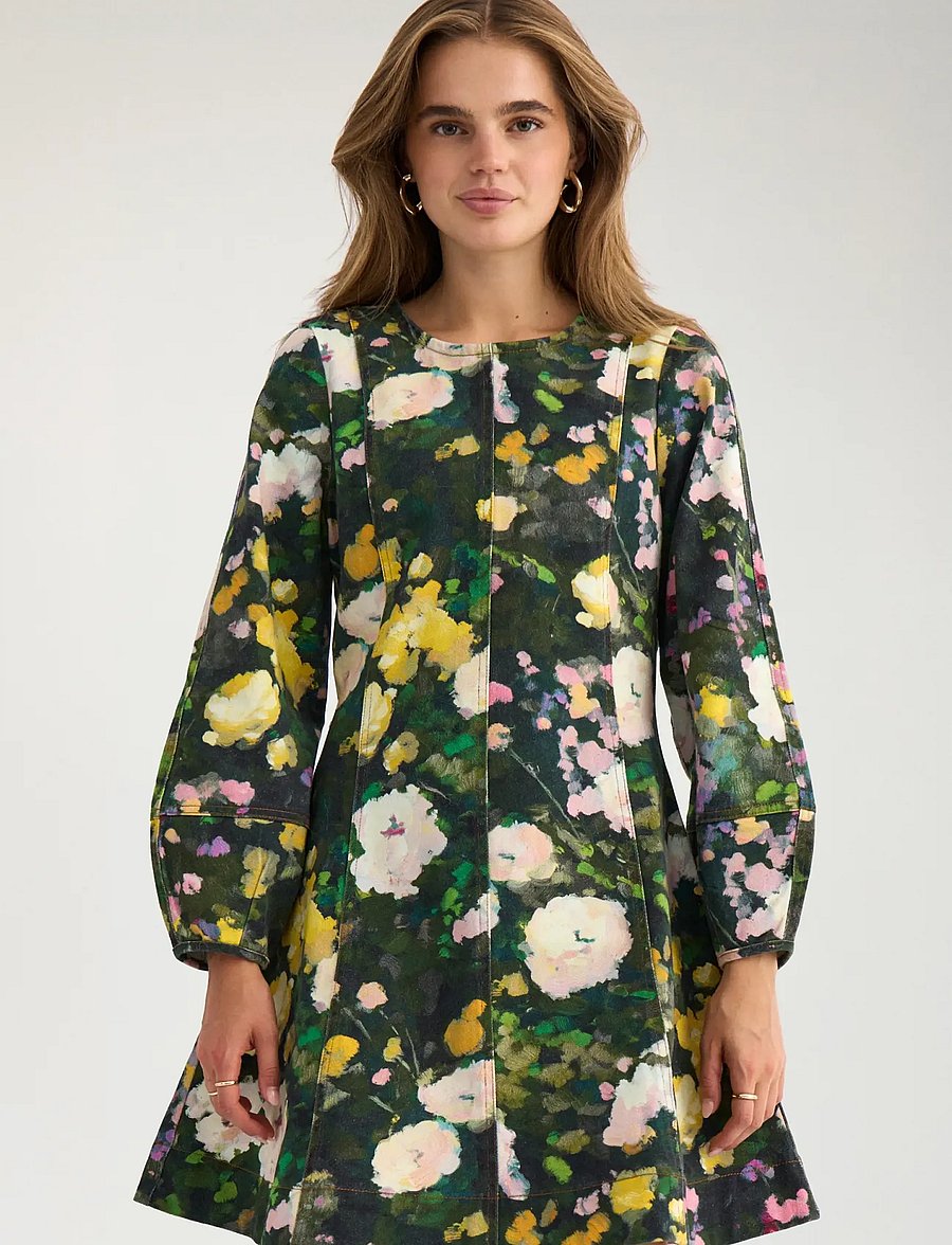 Nümph - NULISSA LS DRESS - sommerkleider - botanical garden - 0