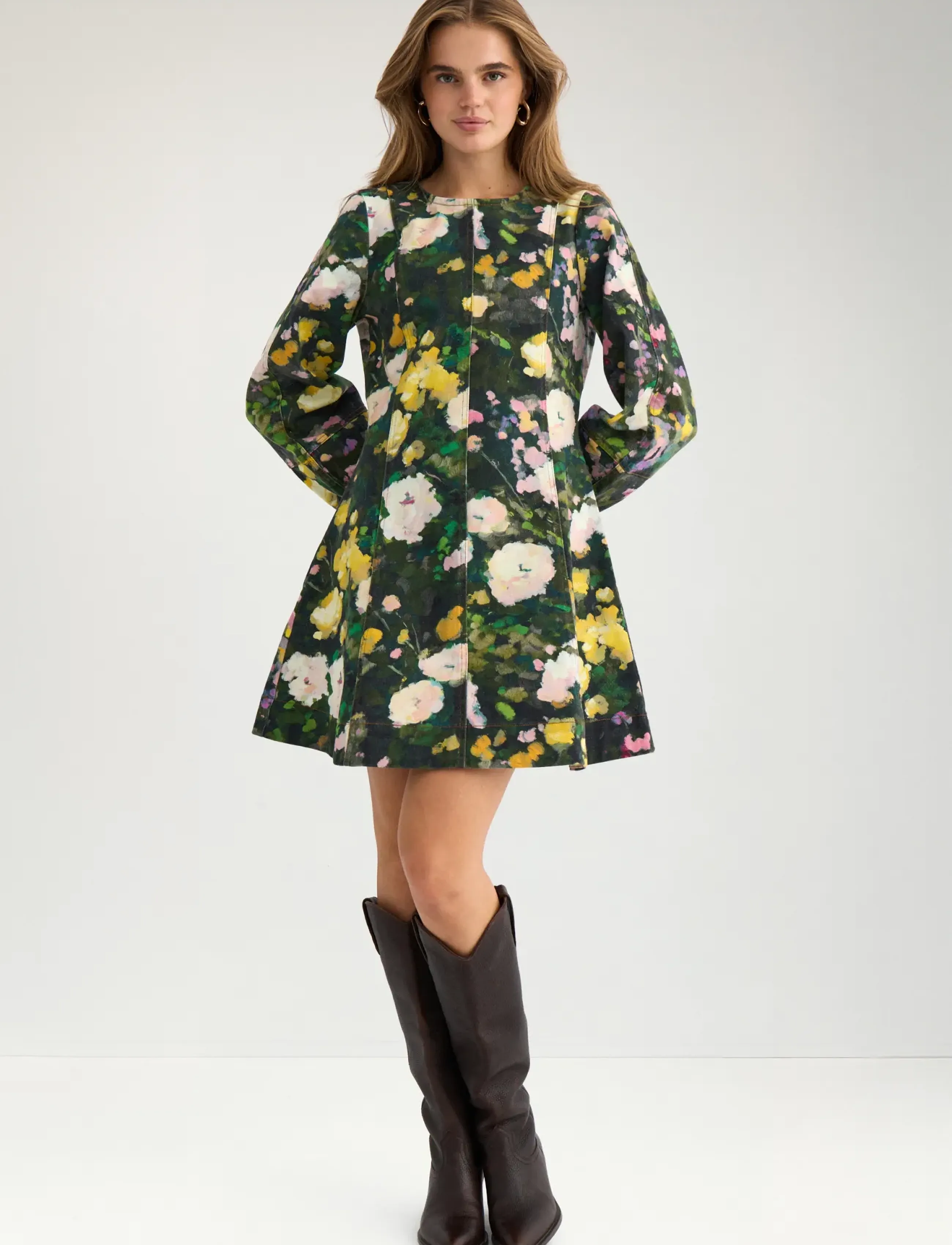 Nümph - NULISSA LS DRESS - summer dresses - botanical garden - 3