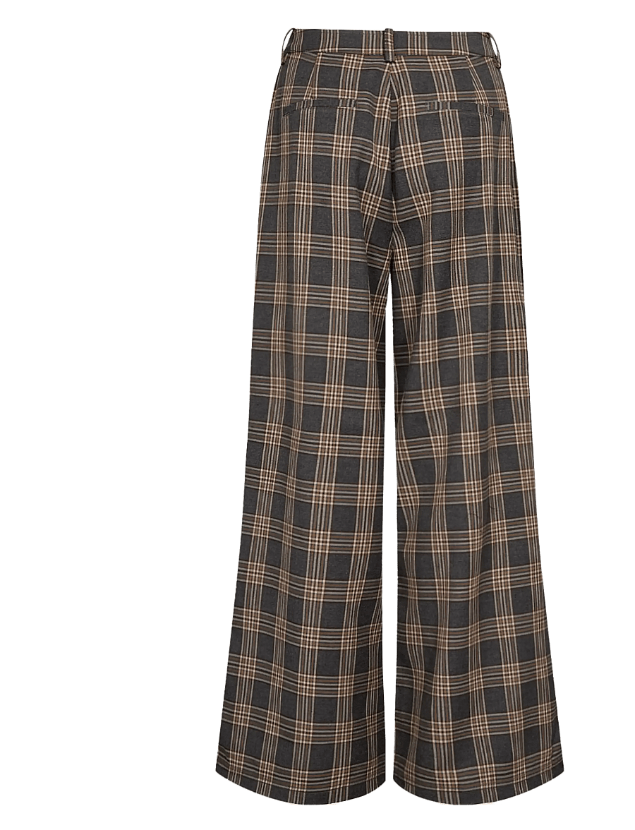 Nümph - NUKAMALA PANTS - hose mit geradem bein - dark grey melange - 2