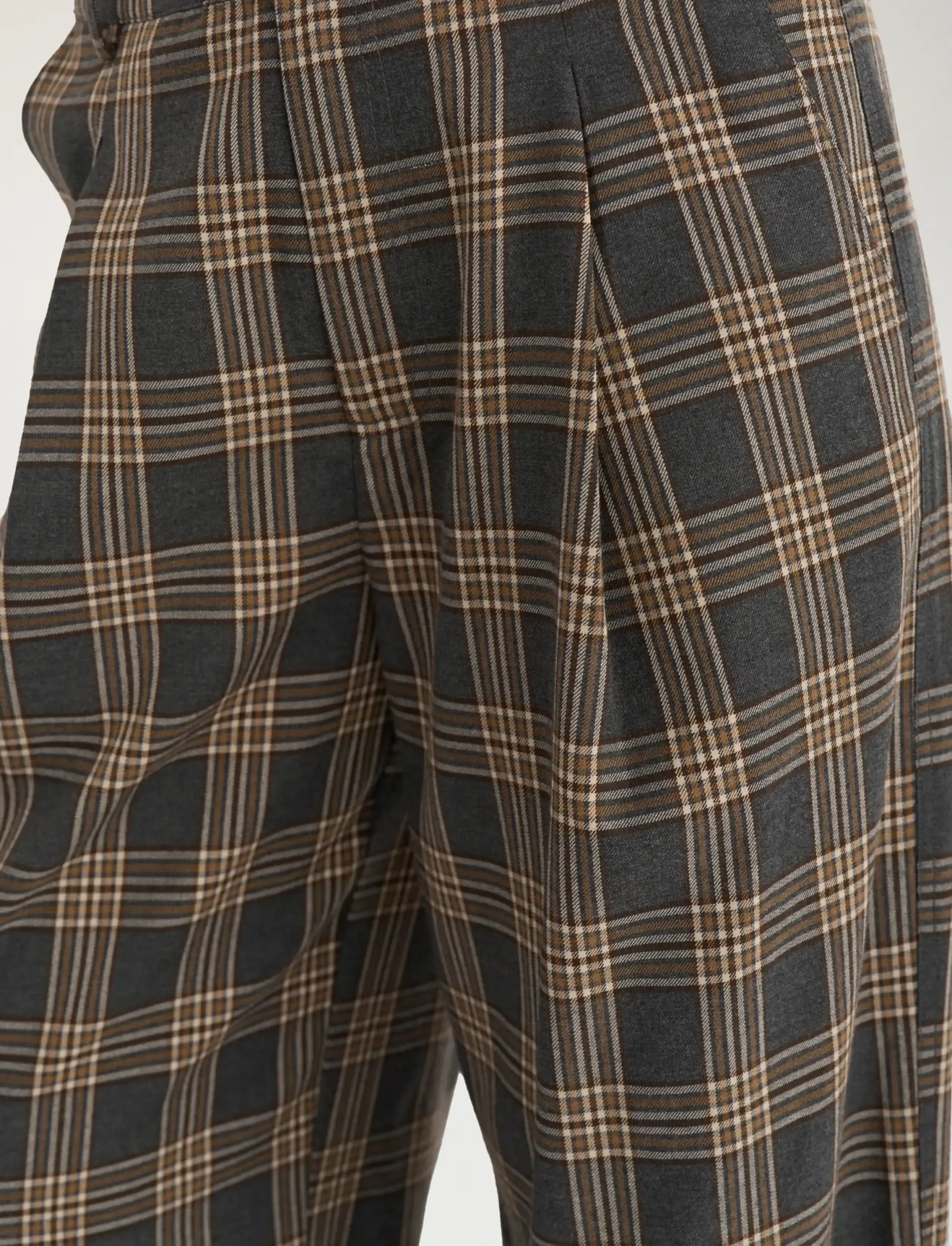Nümph - NUKAMALA PANTS - hose mit geradem bein - dark grey melange - 5
