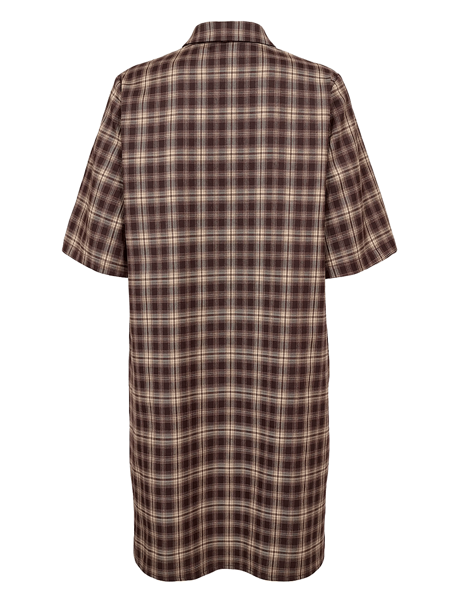 Nümph - NUMARLIE DRESS - skjortekjoler - black coffee - 2