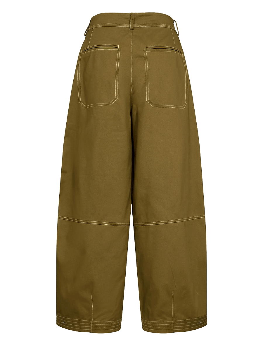 Nümph - NUKATTI BARREL PANTS - hosen mit geradem bein - fir green - 2