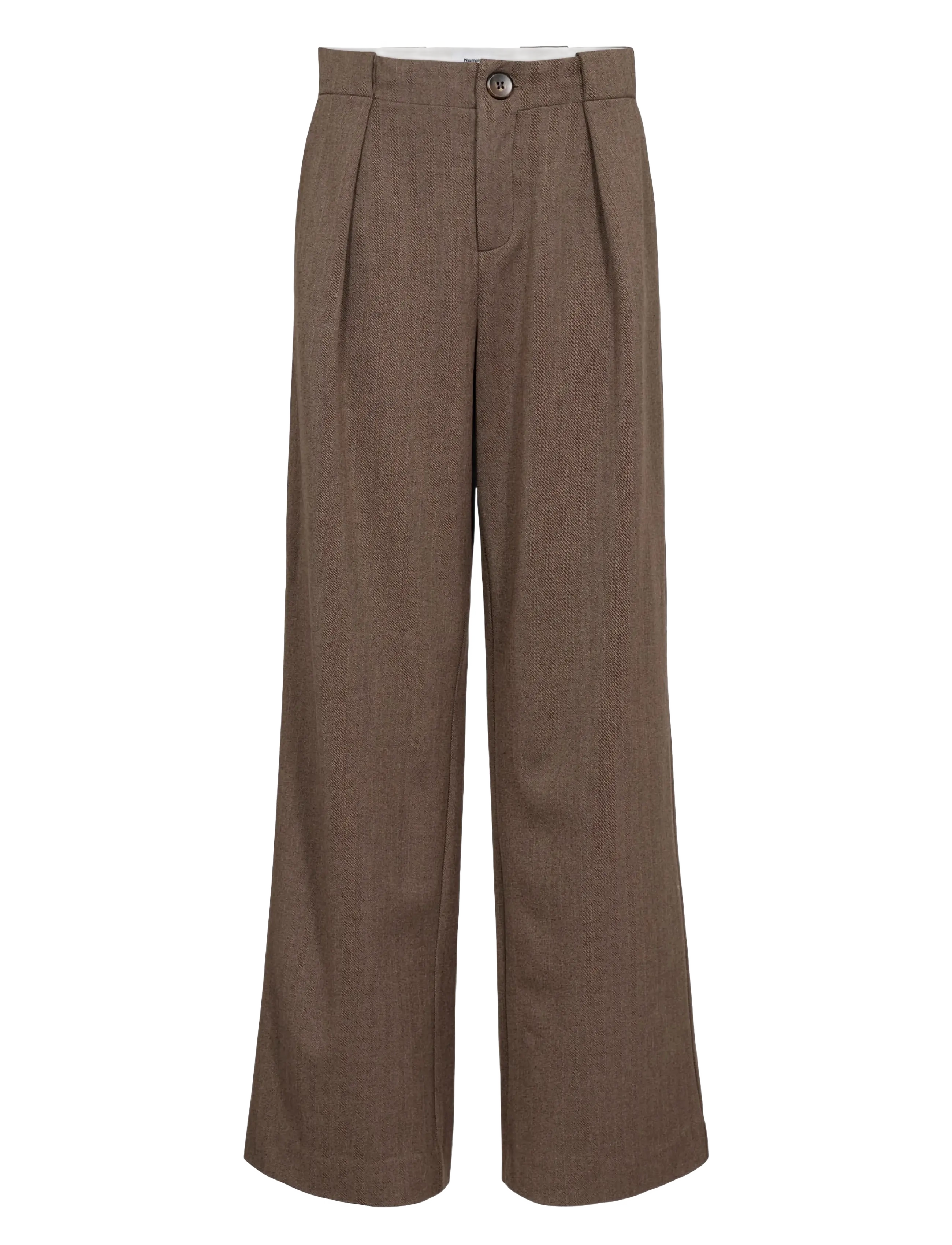 Nümph - NULIPPA STRAIGHT PANTS - hose mit geradem bein - chocolate plum - 1