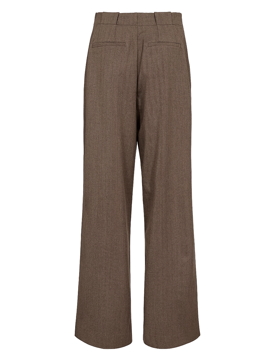 Nümph - NULIPPA STRAIGHT PANTS - hose mit geradem bein - chocolate plum - 2