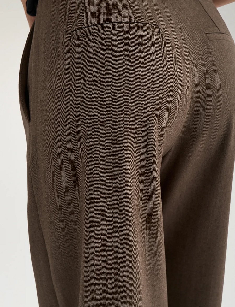 Nümph - NULIPPA STRAIGHT PANTS - hose mit geradem bein - chocolate plum - 5
