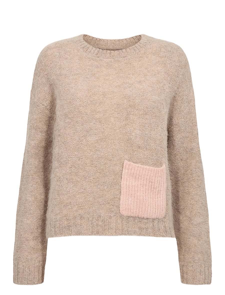 Nümph - NUSALIA PULLOVER - pullover - sesame melange - 1
